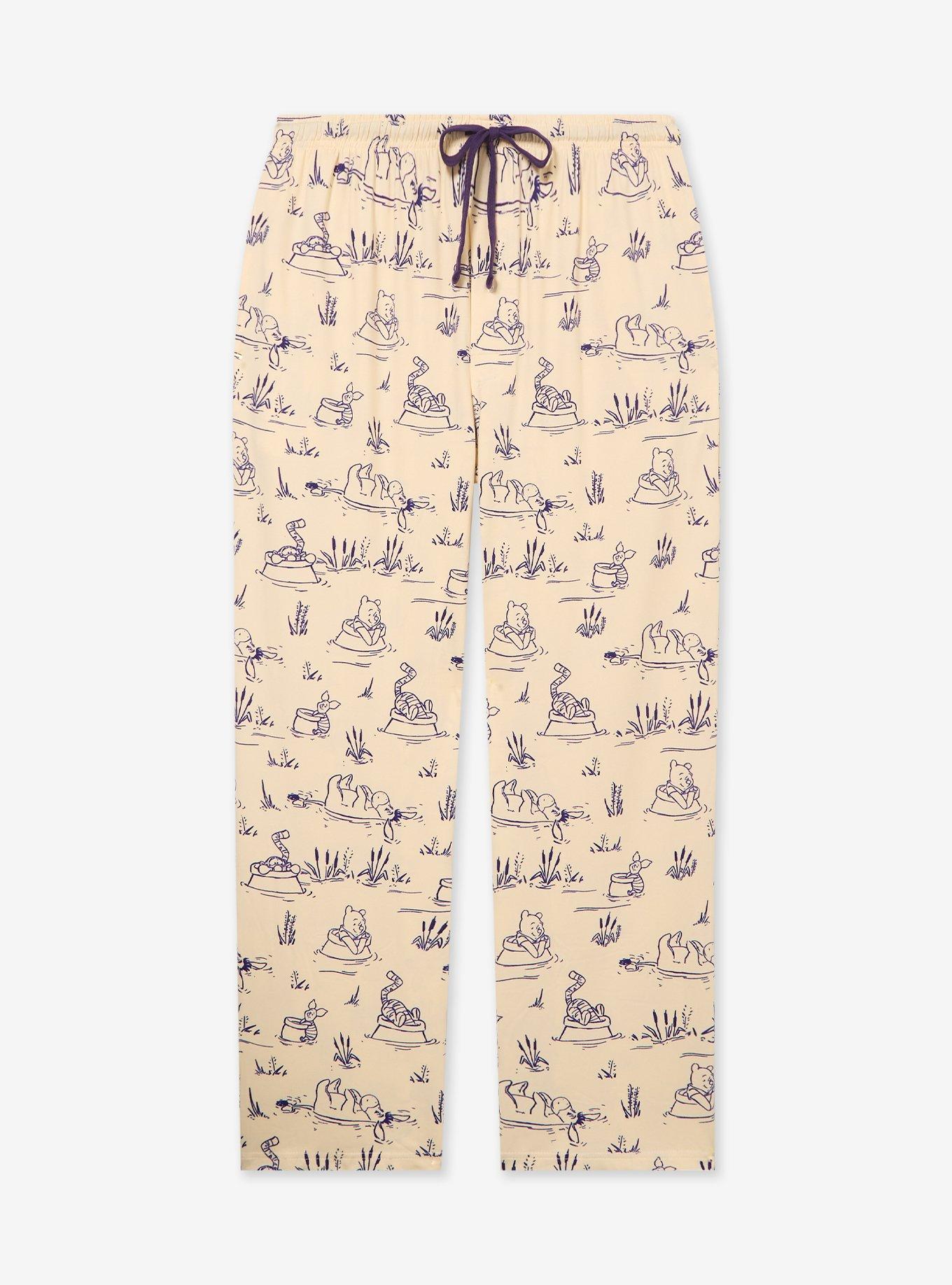 Disney Winnie the Pooh River Scene Allover Print Sleep Pants - BoxLunch Exclusive, , hi-res