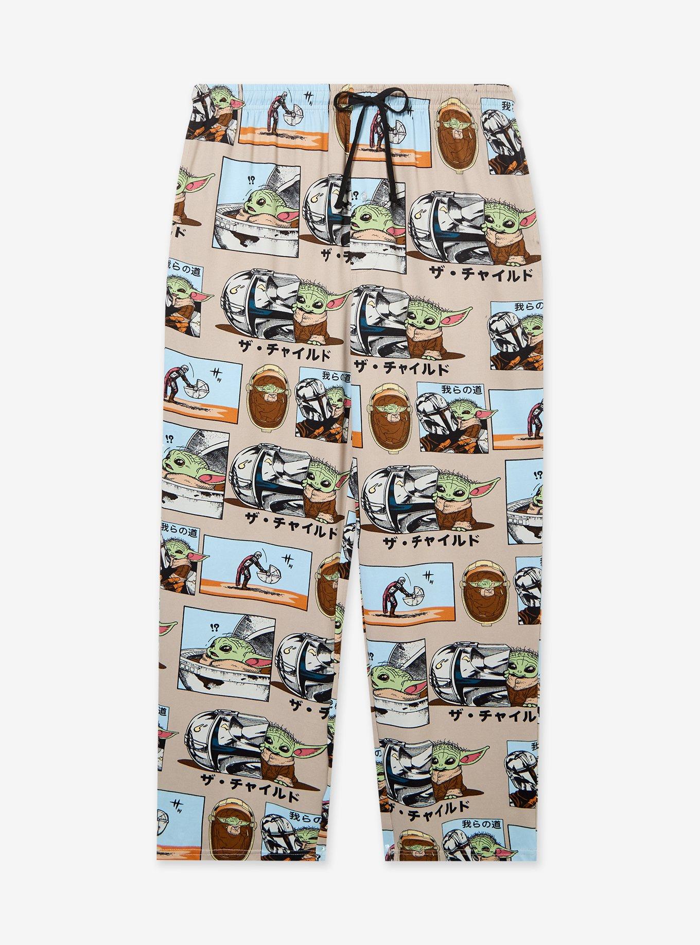 Star Wars The Mandalorian Manga Panels Allover Print Sleep Pants