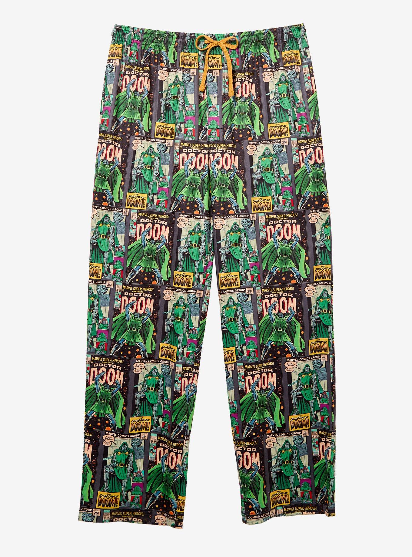 Marvel Dr. Doom Comic Cover Allover Print Sleep Pants - BoxLunch Exclusive, , hi-res