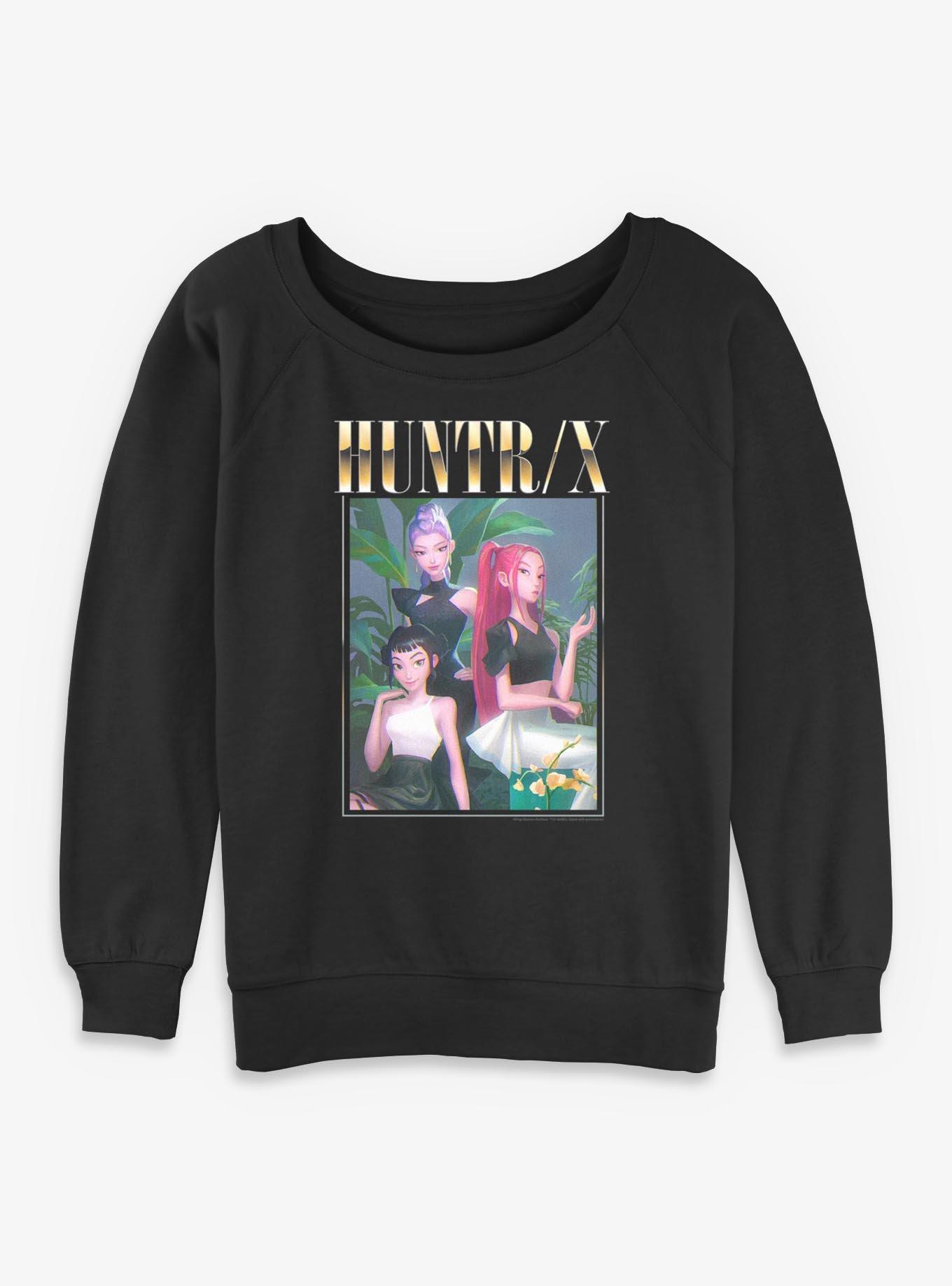 KPop Demon Hunters HUNTR/X Photocard Womens Slouchy Sweatshirt, , hi-res