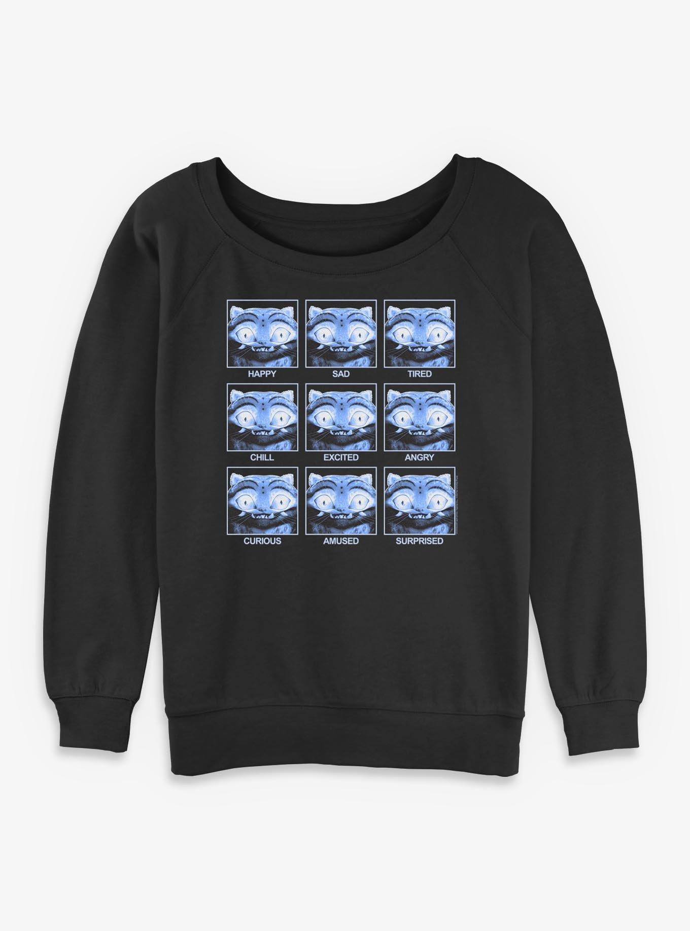 KPop Demon Hunters Derpy Tiger Expressions Womens Slouchy Sweatshirt, , hi-res