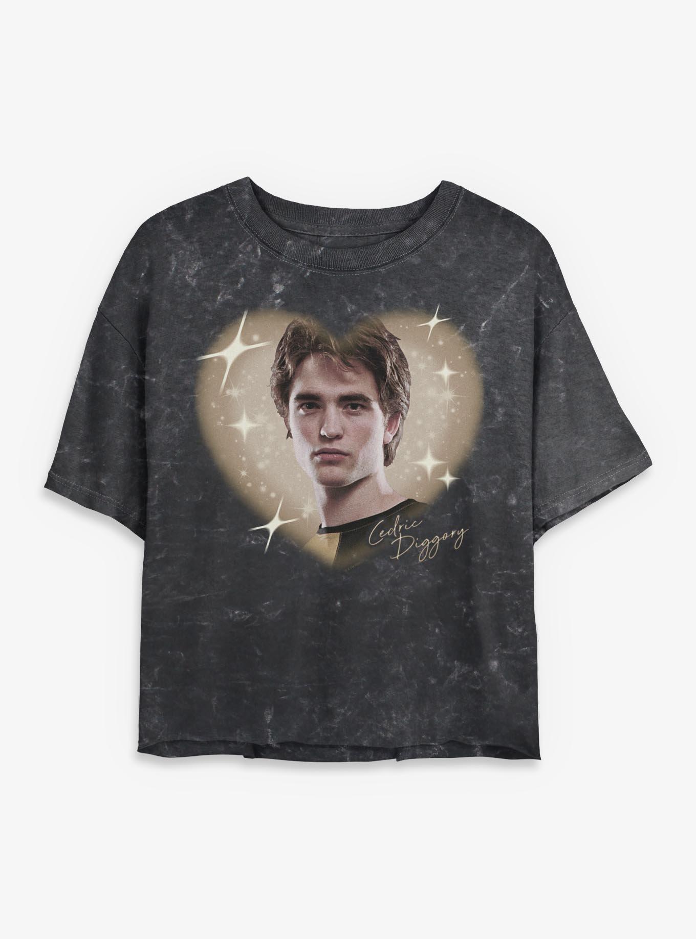 Harry Potter Cedric Diggory Heart  Mineral Wash Womens Crop T-Shirt, , hi-res