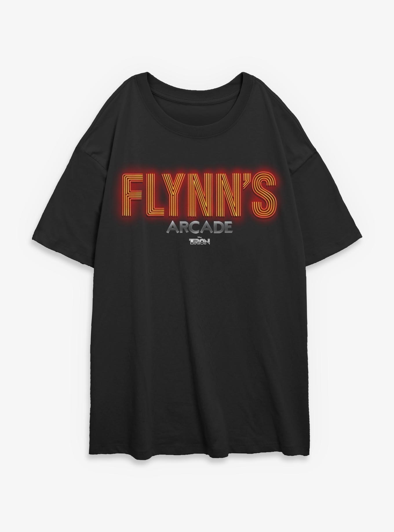 Tron Flynn's Arcade Womens Oversized T-Shirt, , hi-res