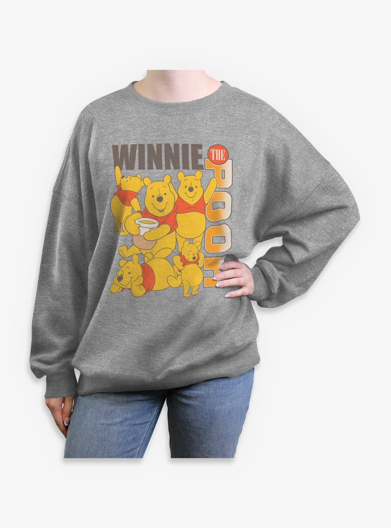 Disney Winnie The Pooh Poses Womens Oversized Sweatshirt, , hi-res