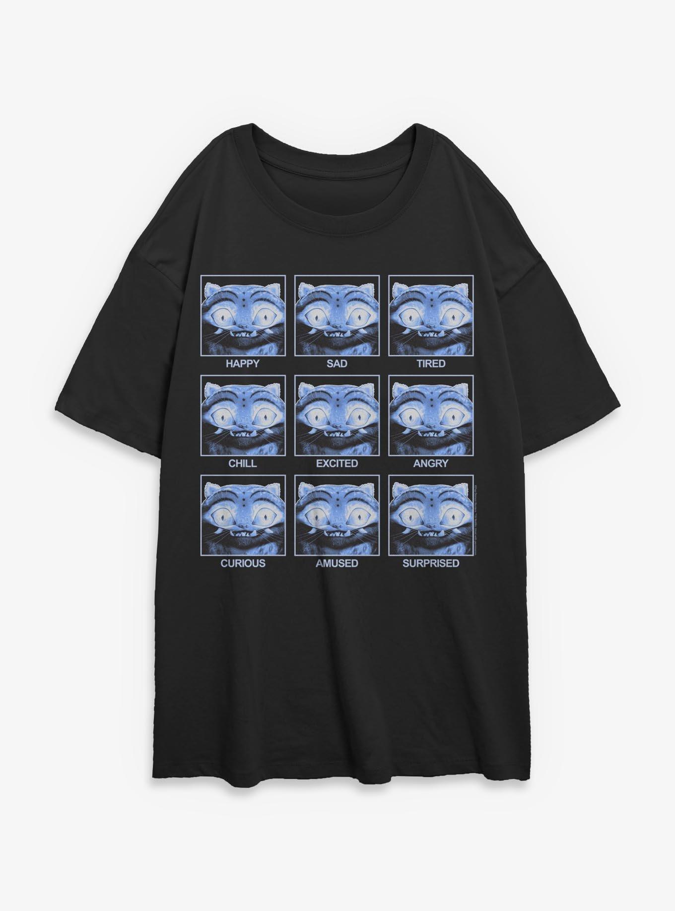 KPop Demon Hunters Derpy Tiger Expressions Womens Oversized T-Shirt, , hi-res