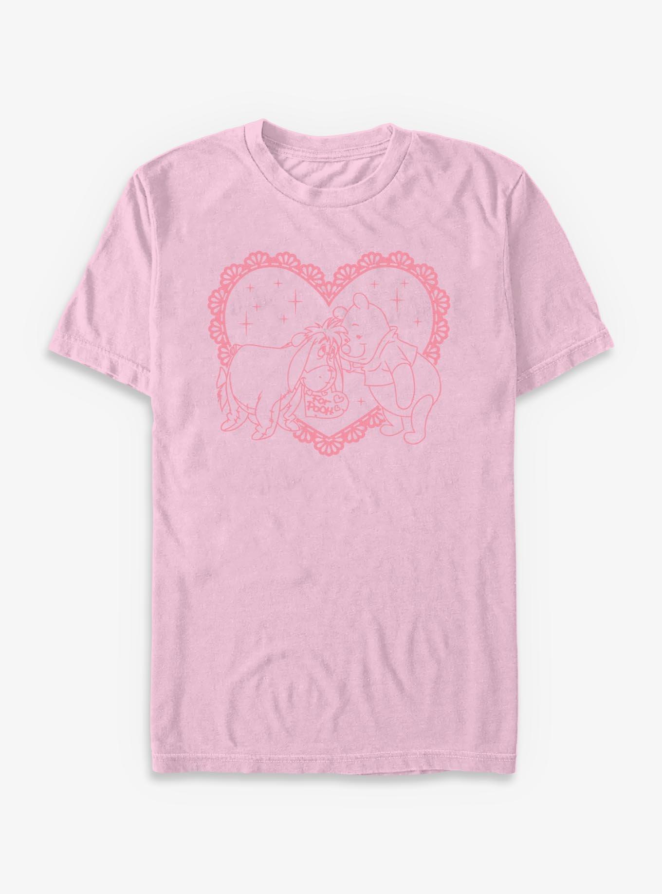 COMFORTCOLORS Disney Winnie The Pooh Eeyore Heart For Pooh Garment Dye T-Shirt