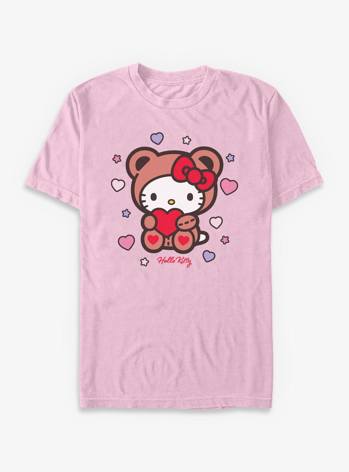 Sanrio Hello Kitty Valentine Bear Garment Dye T-Shirt, , hi-res