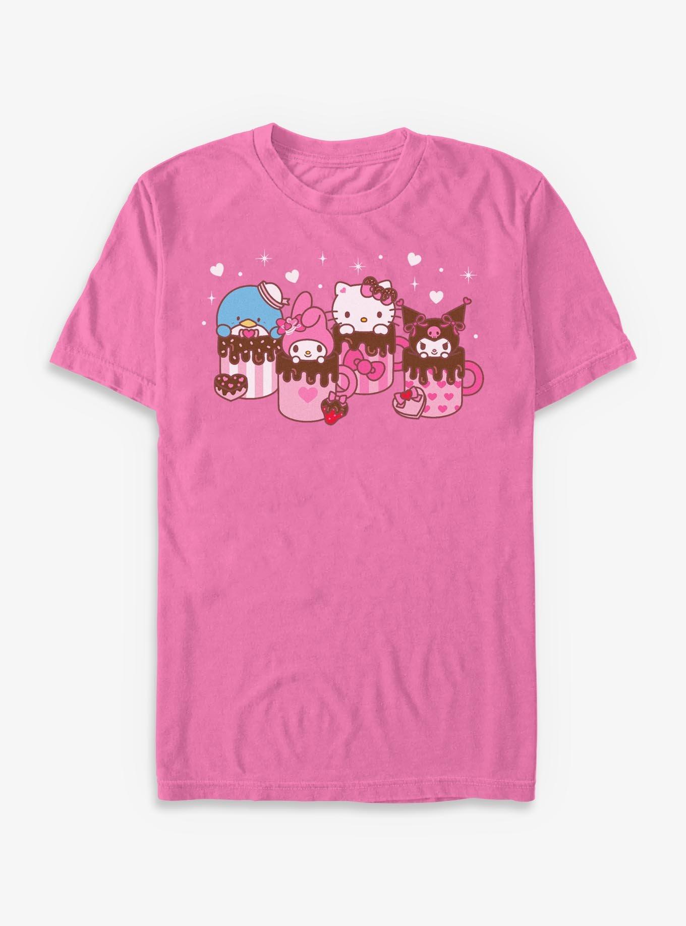 COMFORTCOLORS Sanrio Hello Kitty Mug Friends Garment Dye T-Shirt