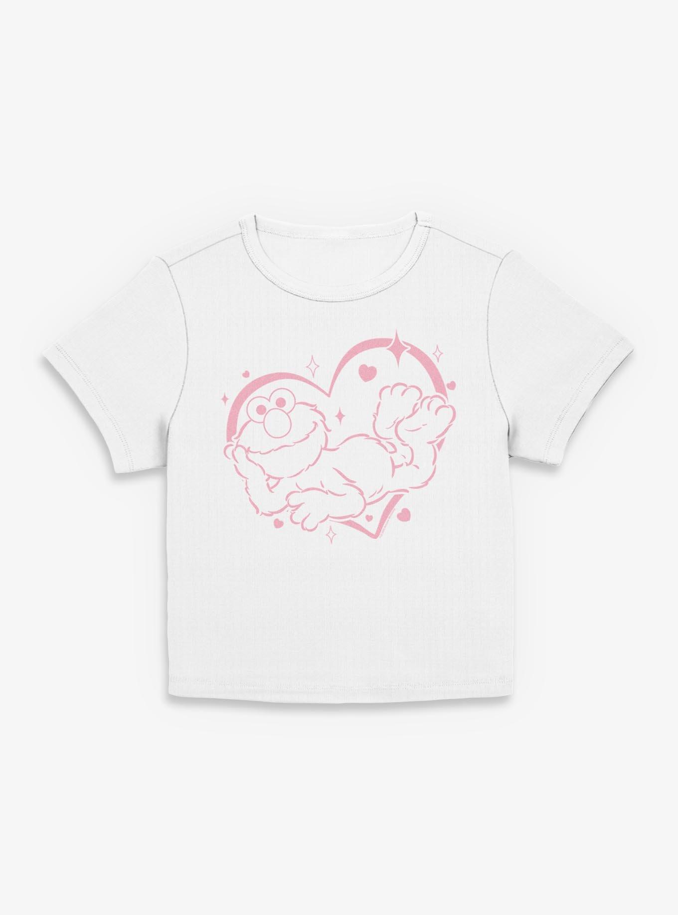 Sesame Street Elmo With Hearts Girls Baby T-Shirt, , hi-res