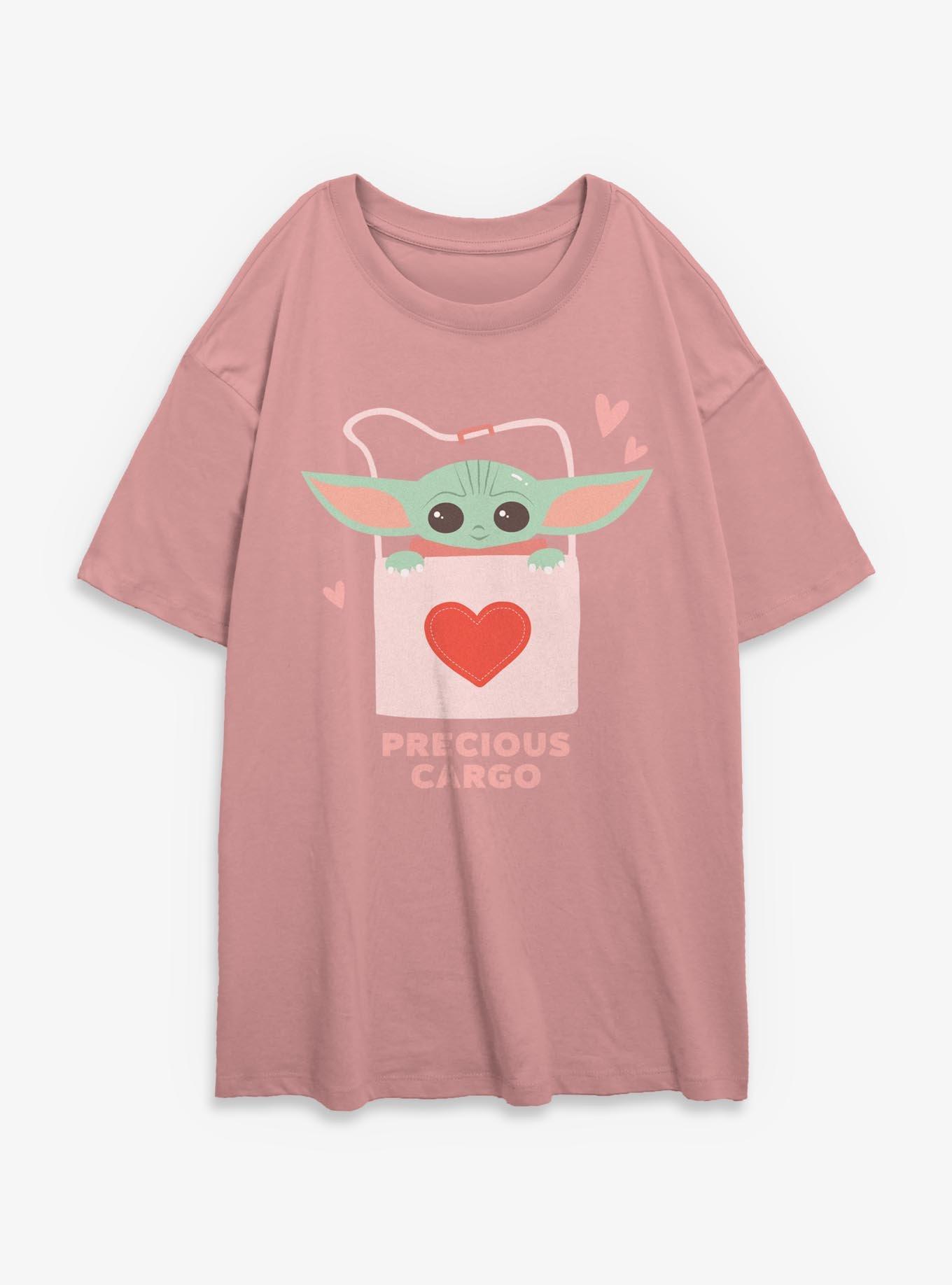 Star Wars The Mandalorian Precious Cargo Girls Oversized T-Shirt