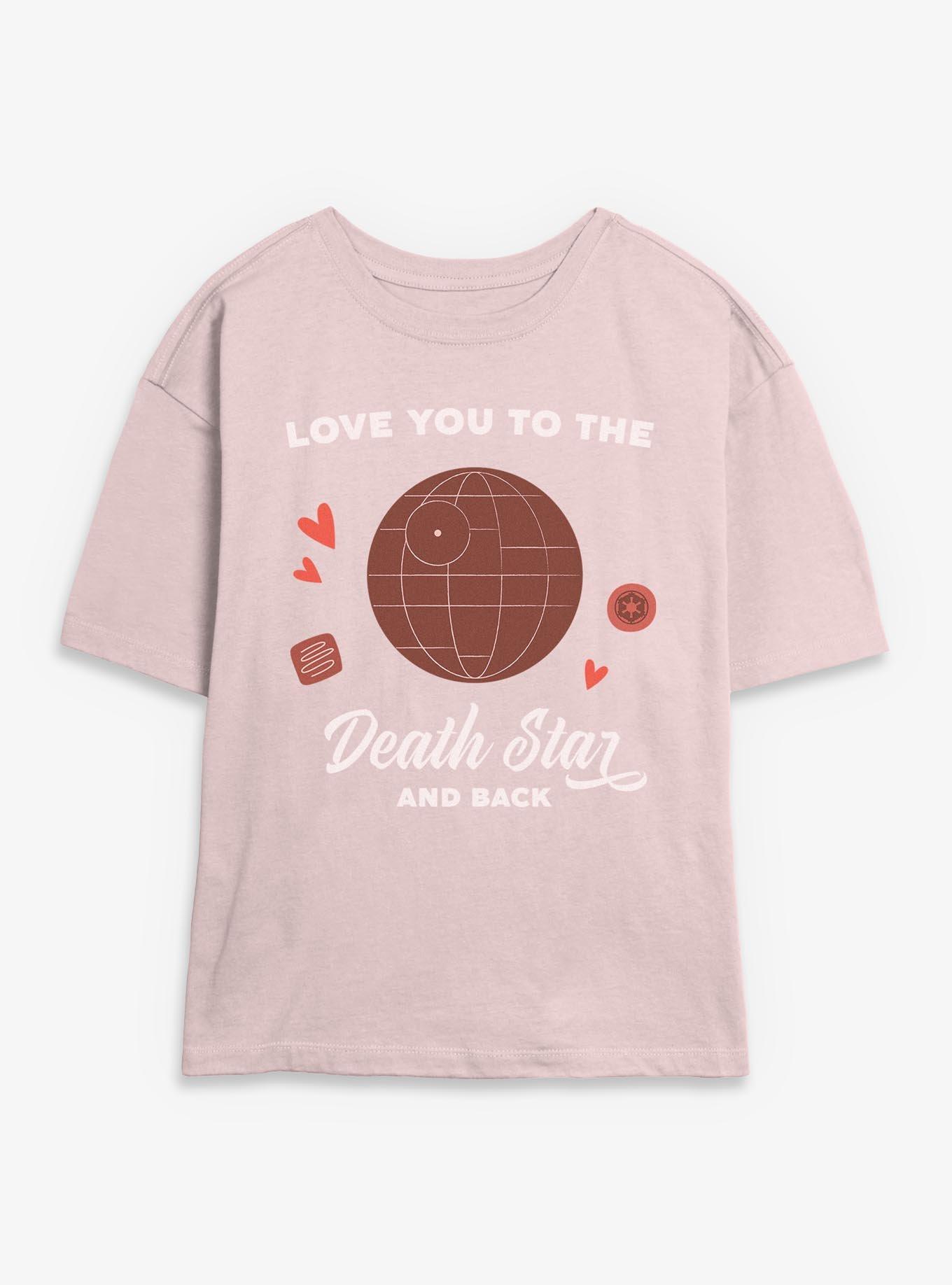 Star Wars Love You To Death Star And Back Girls Skimmer T-Shirt