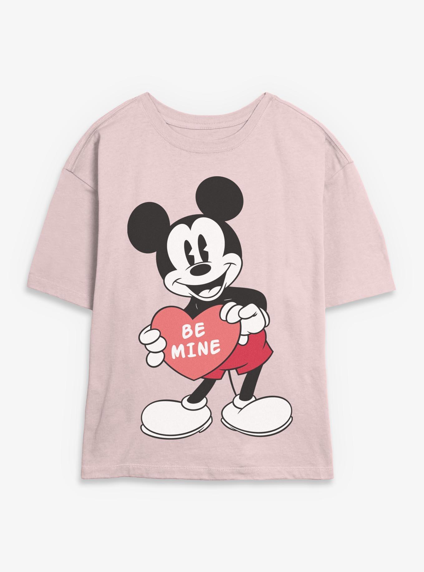 Disney Mickey Mouse Be Mine Heart Girls Skimmer T-Shirt, , hi-res