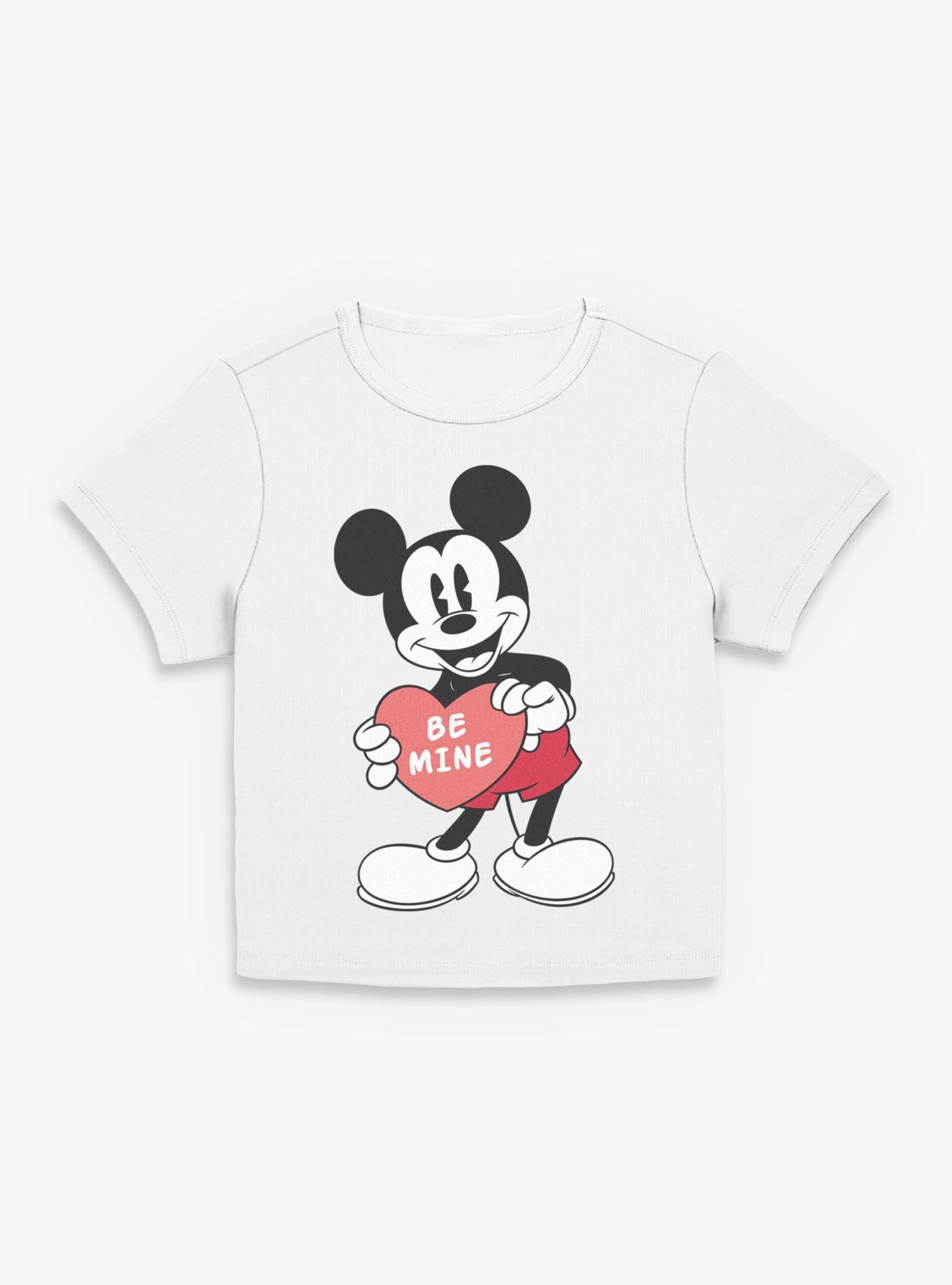 Disney Mickey Mouse Be Mine Heart Girls Baby T-Shirt, EGRET, hi-res