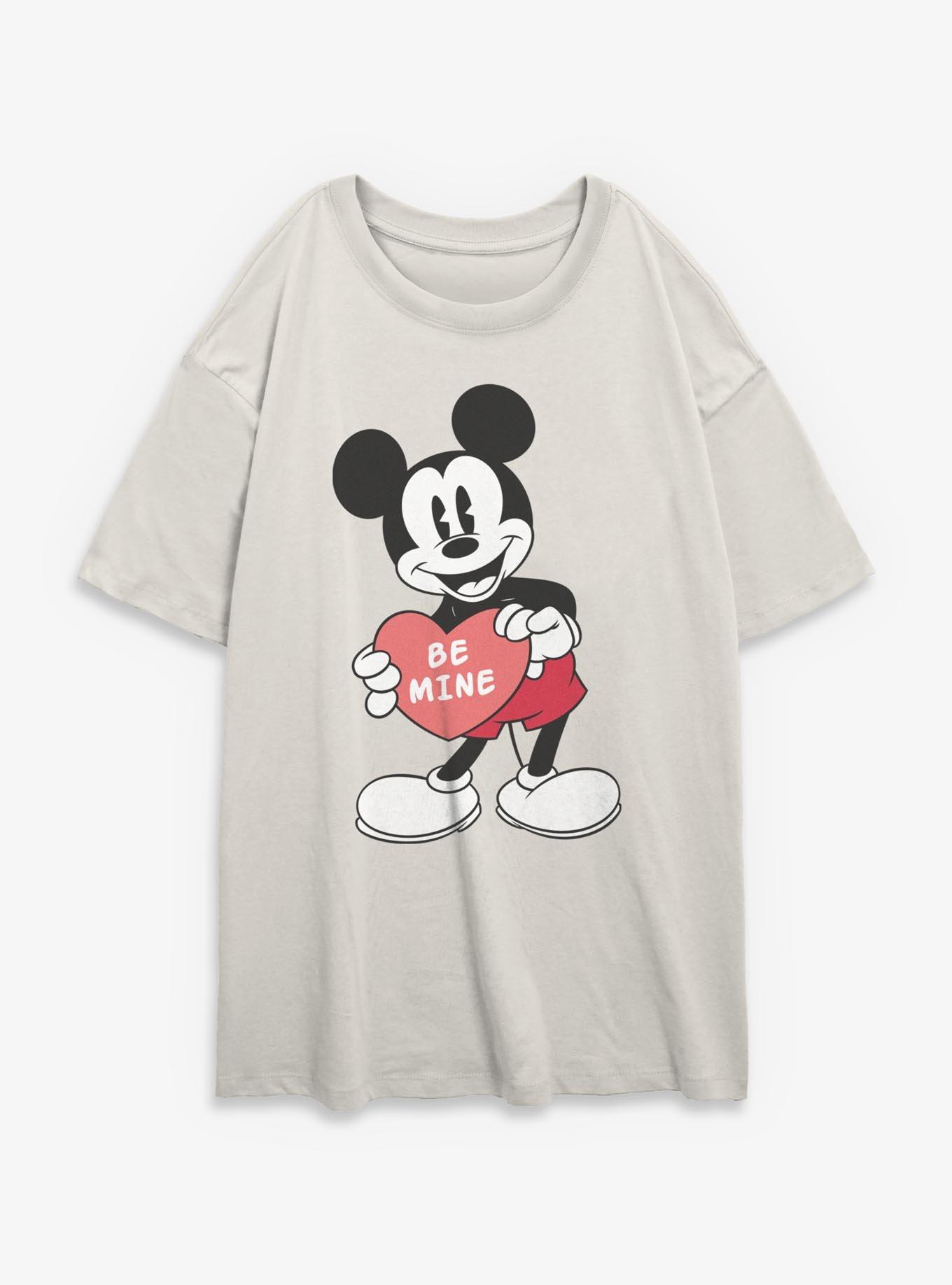 Disney Mickey Mouse Be Mine Heart Girls Oversized T-Shirt, , hi-res