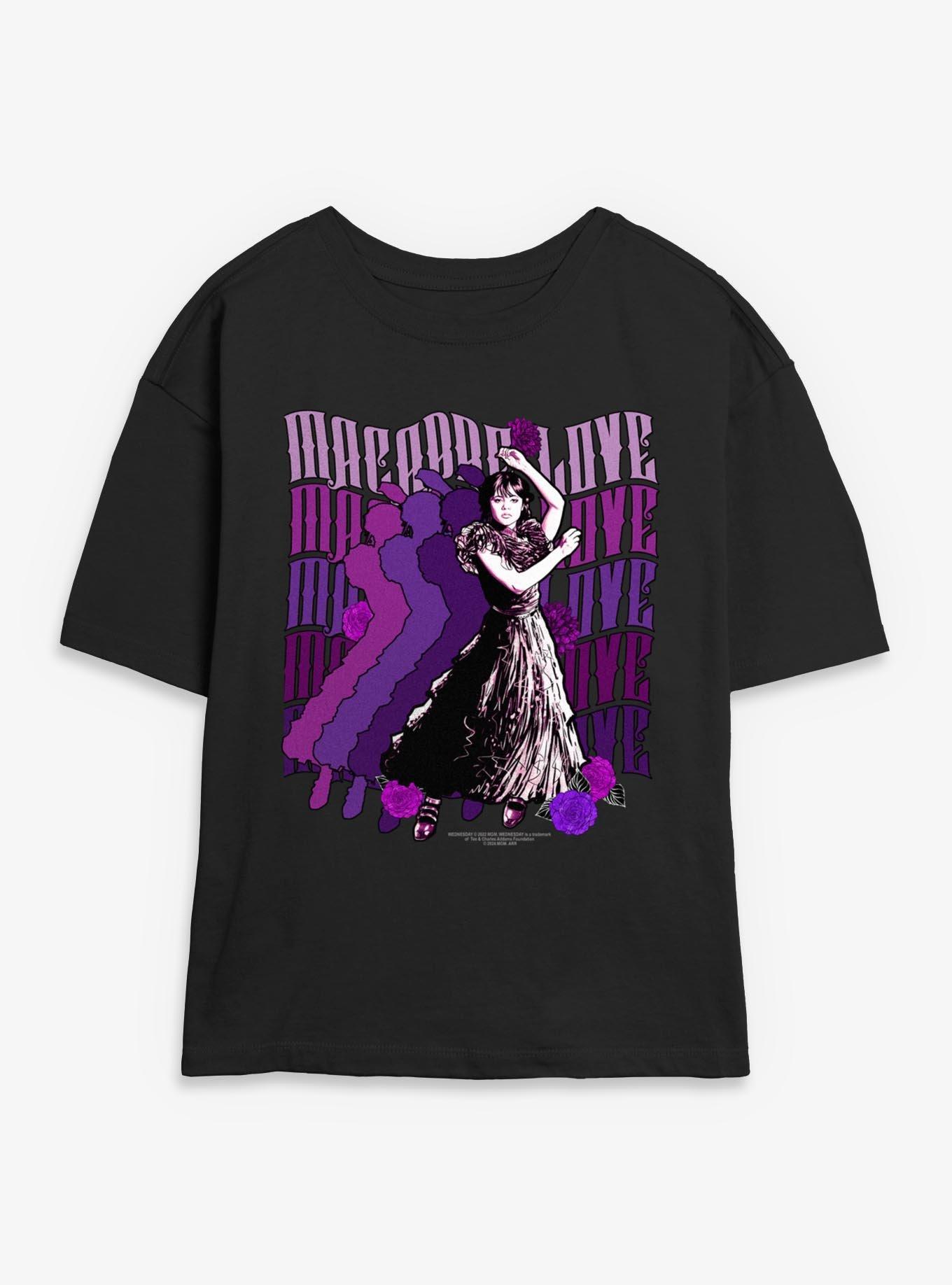 Wednesday Macabre Dance Girls Skimmer T-Shirt, , hi-res