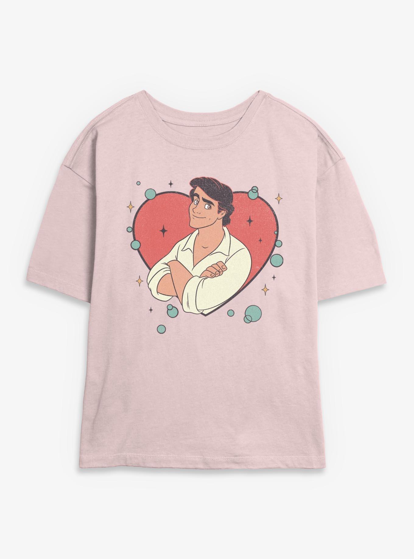 Disney Princesses Prince Eric Heart Lockup Girls Skimmer T-Shirt, , hi-res