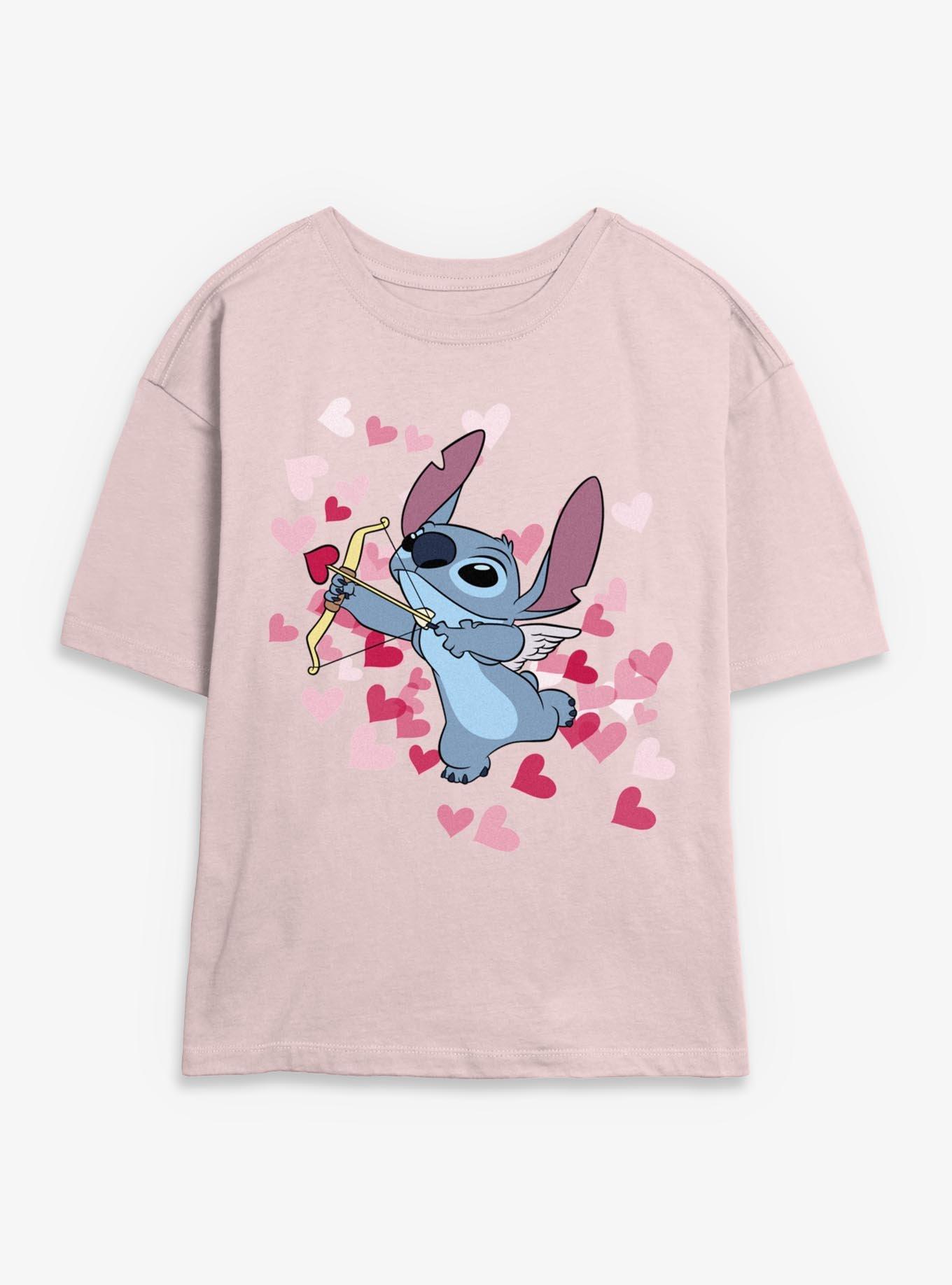 Disney Lilo & Stitch Hearts Girls Skimmer T-Shirt, , hi-res