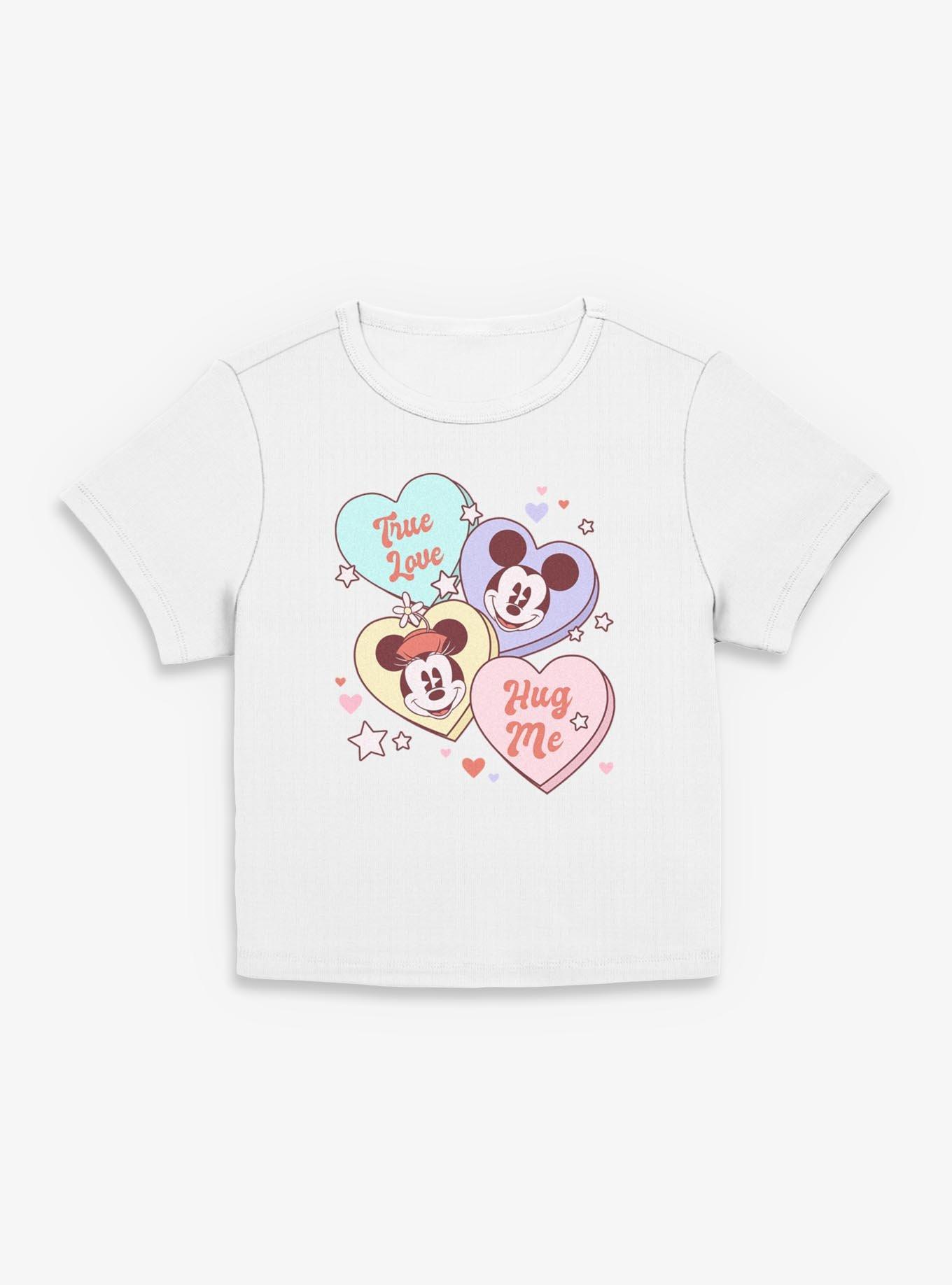 Disney Mickey Mouse & Minnie Mouse Sweet Candy Hearts Girls Baby T-Shirt, , hi-res