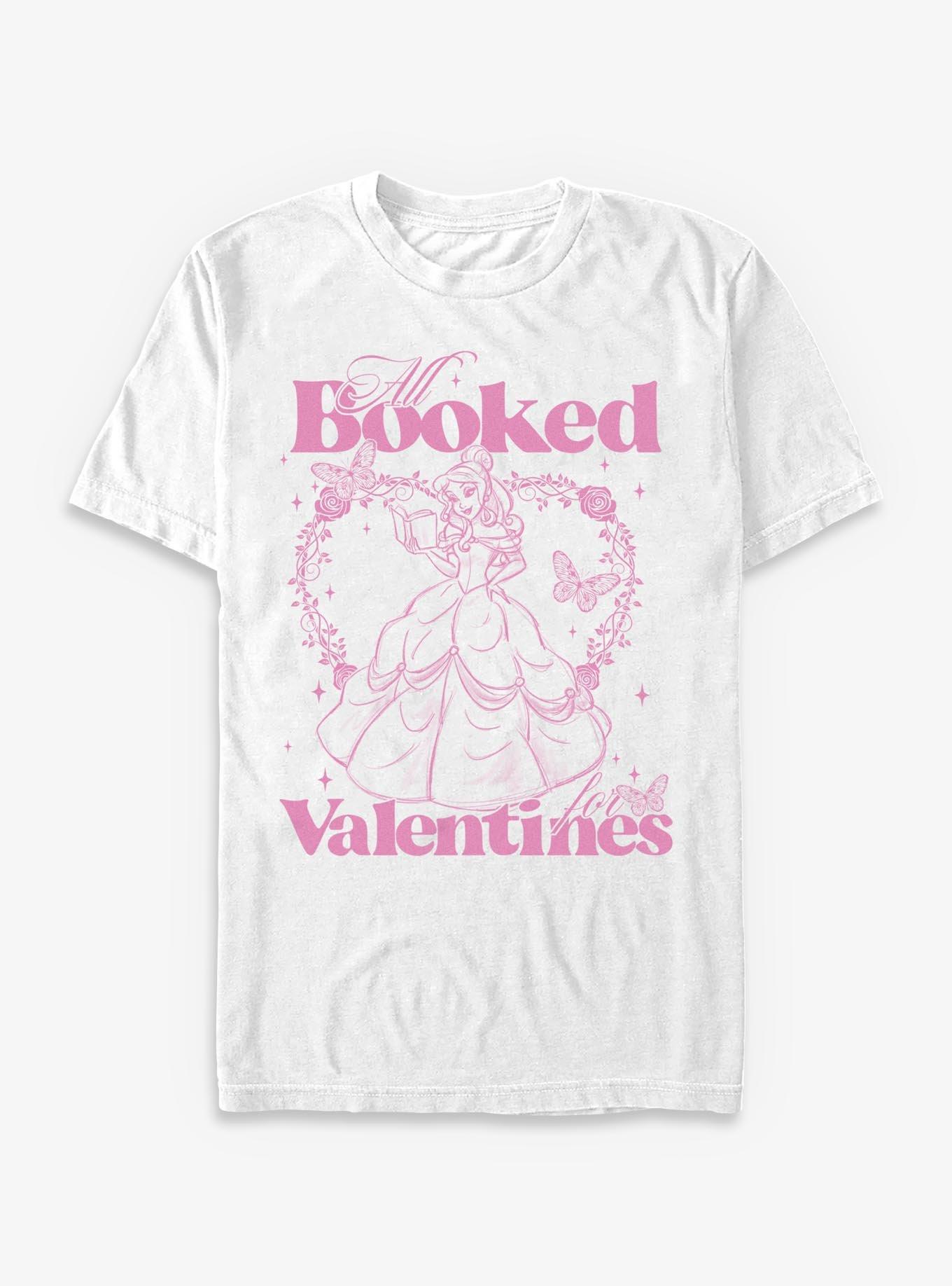 Disney Princesses Belle Booked On Vday T-Shirt, , hi-res