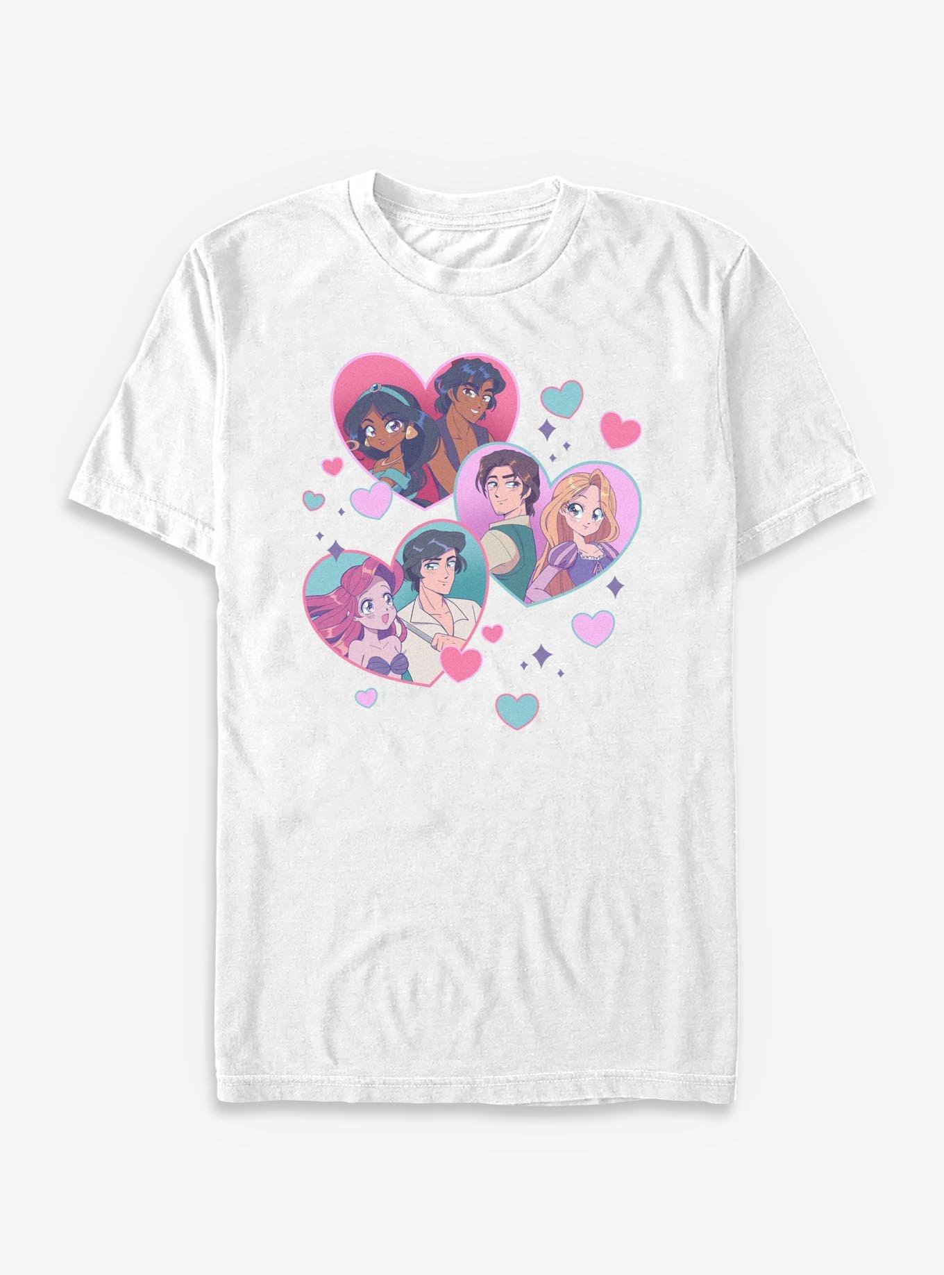 Disney Princesses Manga Love T-Shirt, WHITE, hi-res