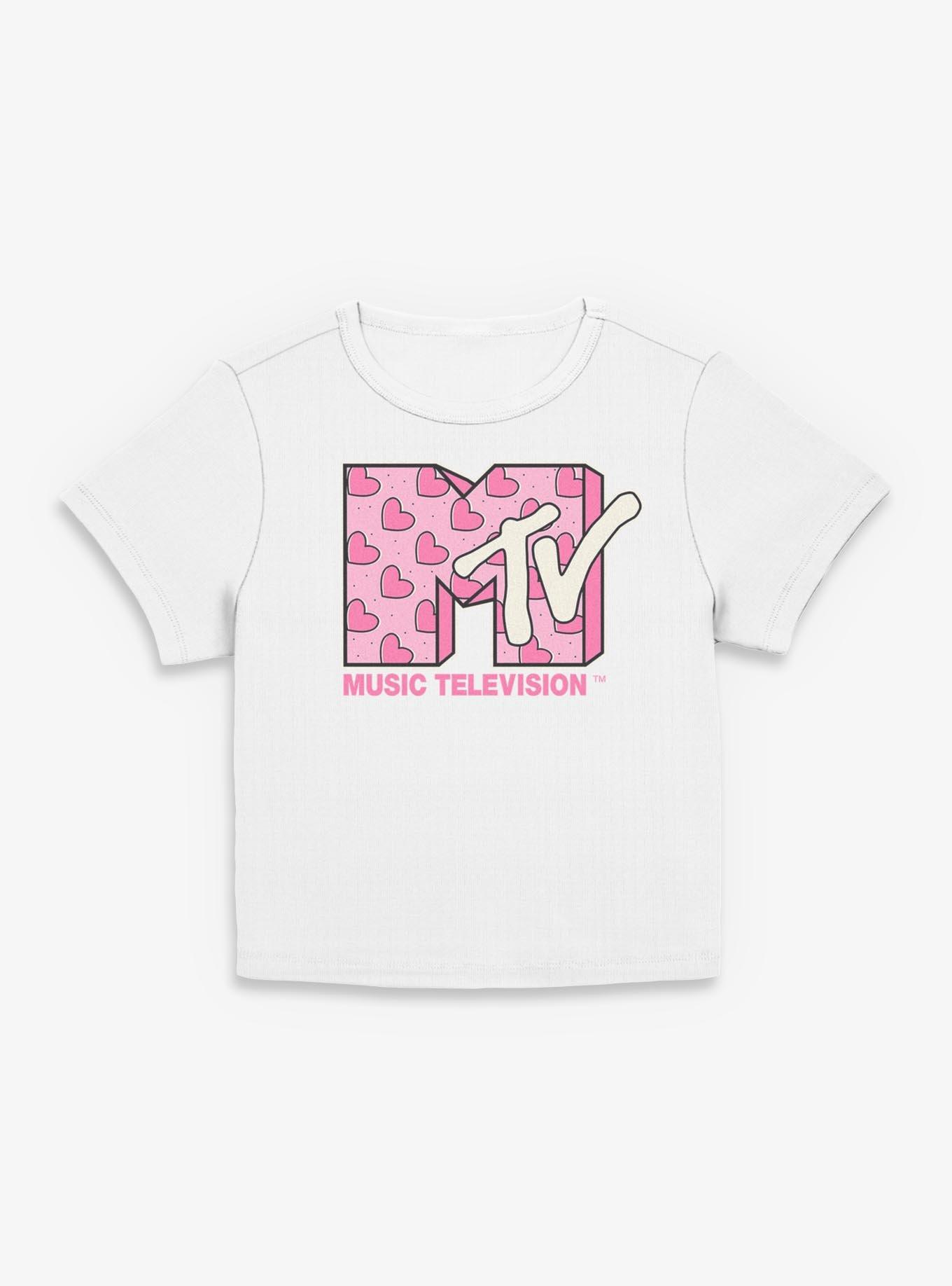 MTV Heart Diagonal Girls Baby T-Shirt, , hi-res