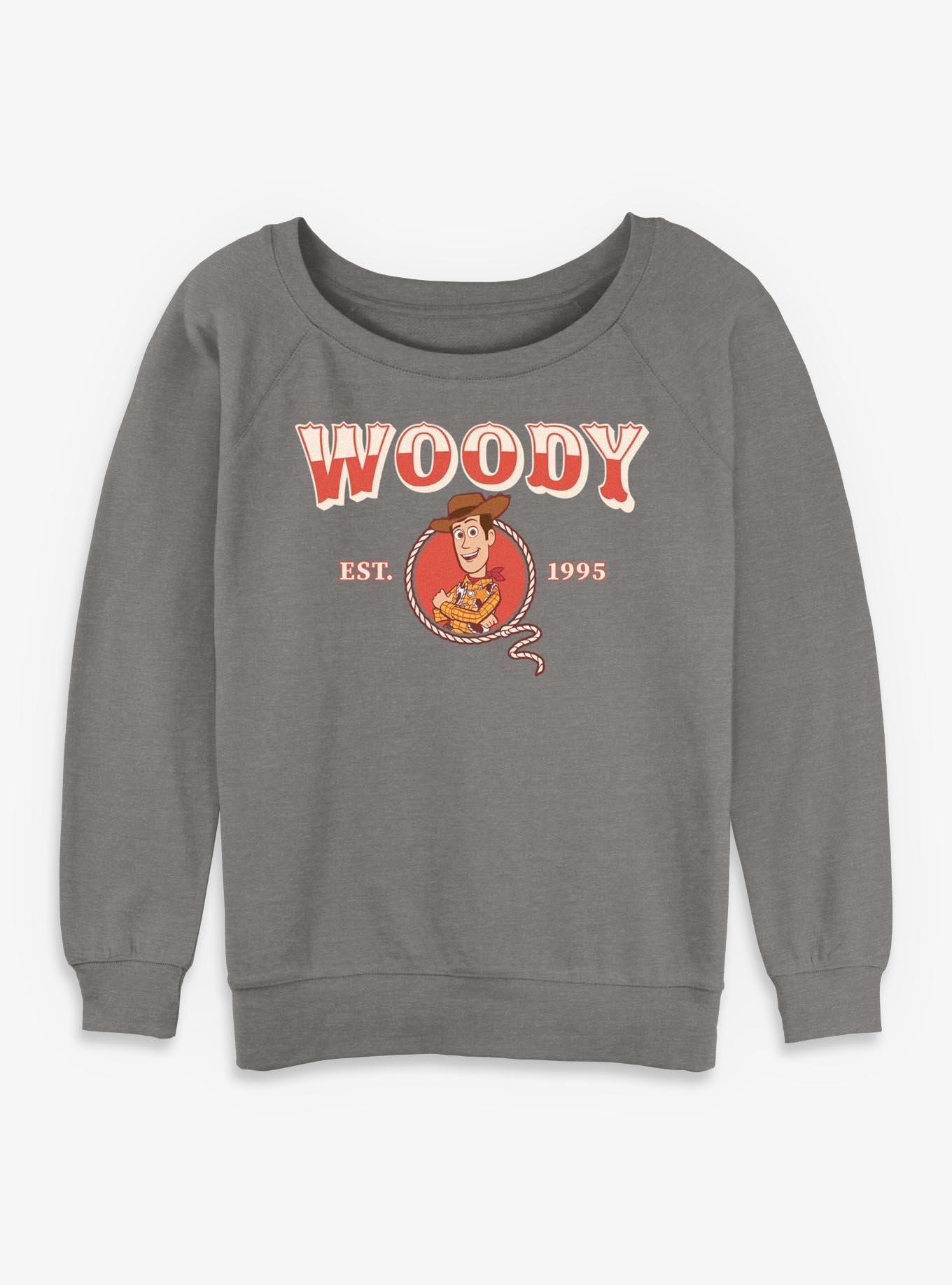 Disney Pixar Toy Story Woody Lockup Girls Slouchy Sweatshirt, , hi-res