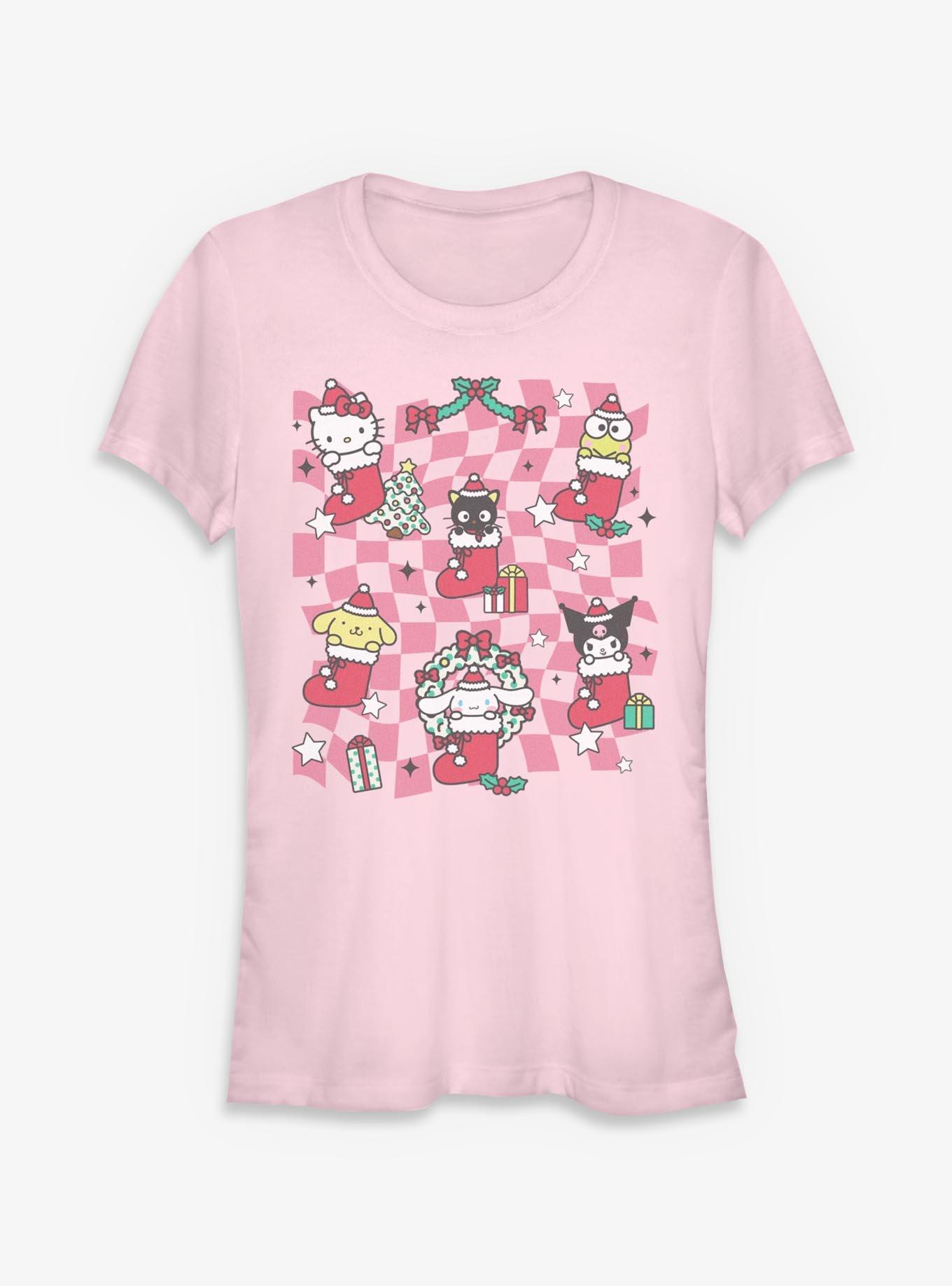 Sanrio Hello Kitty Stockings Collage Girls T-Shirt, , hi-res