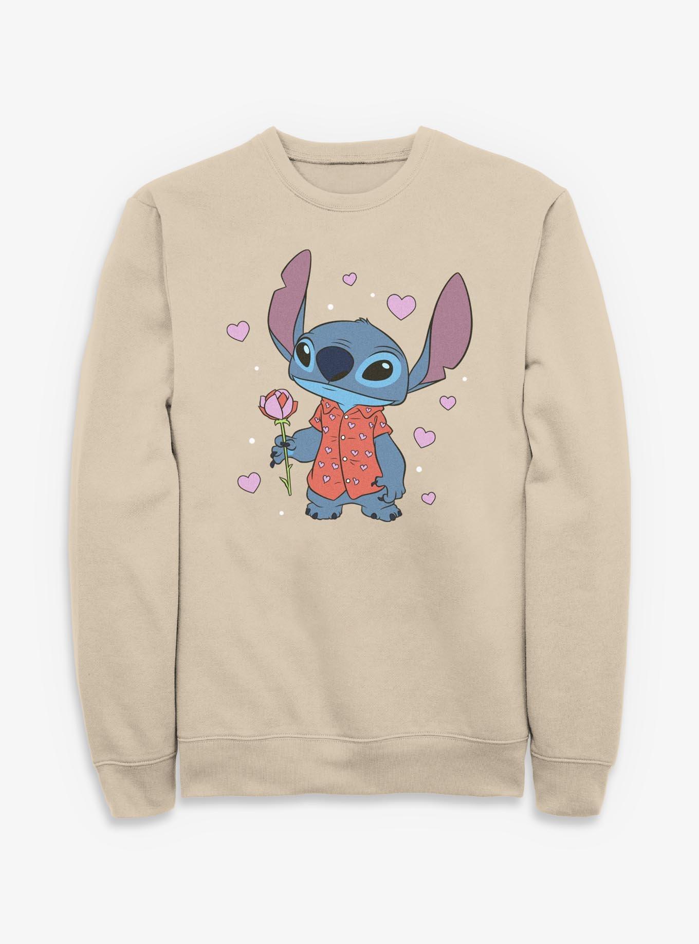 Disney Lilo & Stitch Valentine Rose Sweatshirt