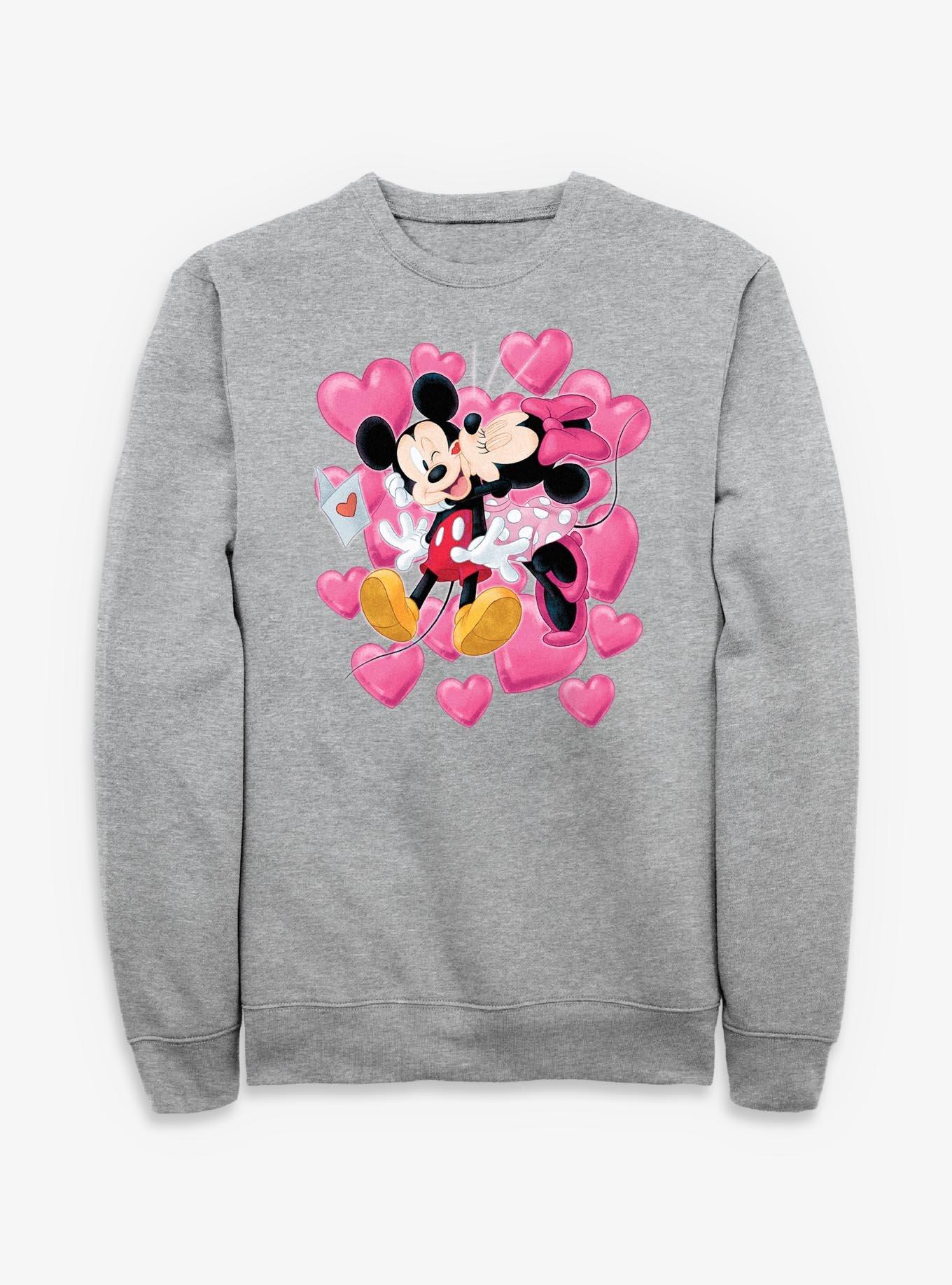 Disney Mickey Mouse & Minnie Mouse Kisses Sweatshirt, , hi-res