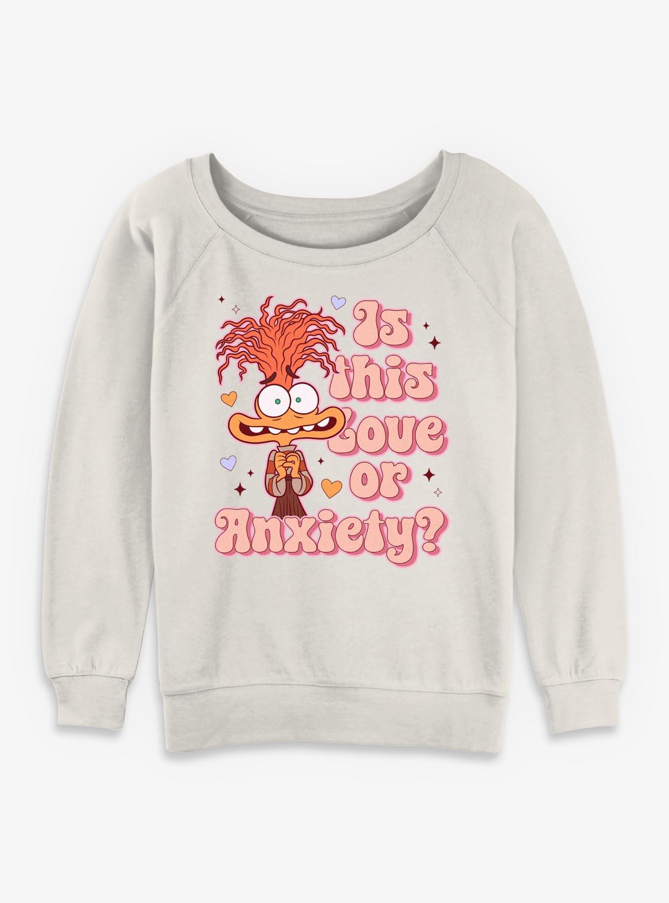 Disney Pixar Inside Out 2 Love Or Anxiety Girls Slouchy Sweatshirt, , hi-res