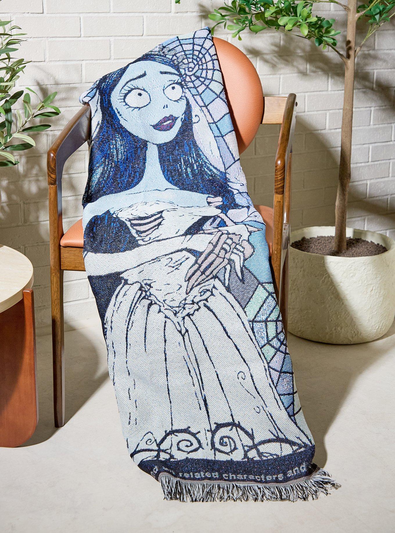 Corpse Bride Emily Stained Glass Portrait Tapestry Throw - BoxLunch Exclusive, , hi-res