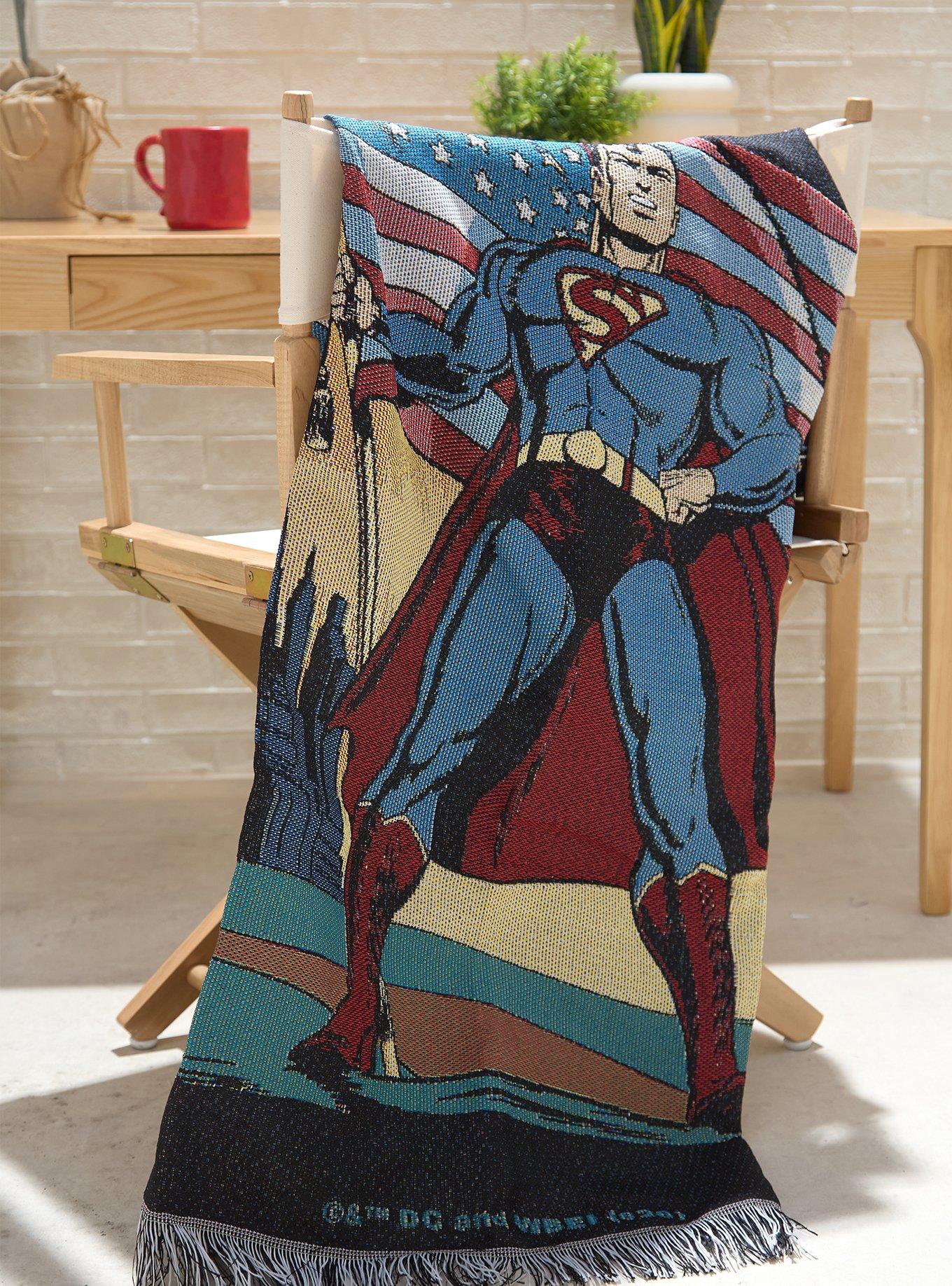 DC Comics Superman Retro Tapestry Throw &mdash; BoxLunch Exclusive, , hi-res