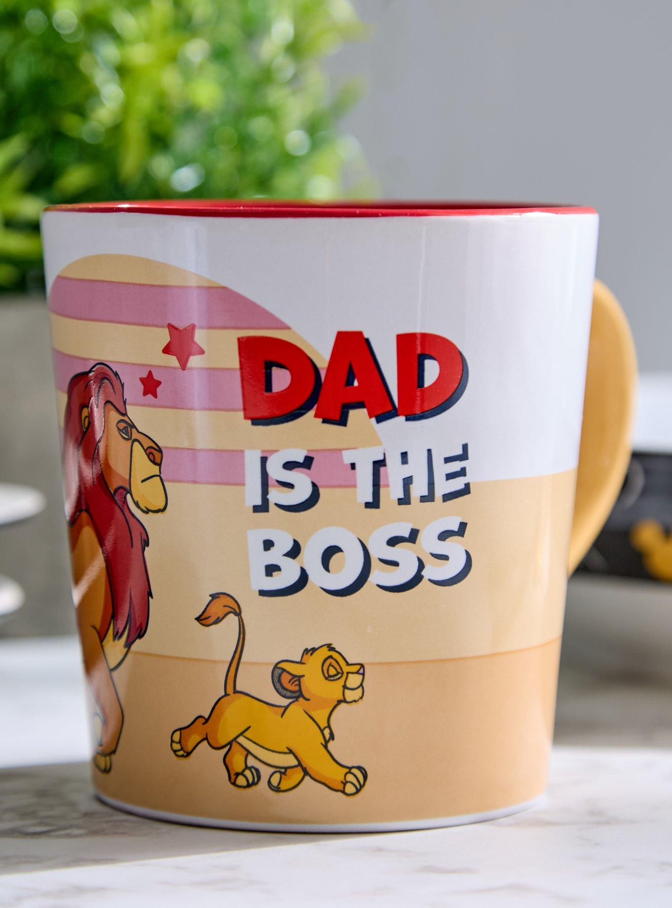 Disney The Lion King Simba & Mufasa Dad Is The Boss Mug, , hi-res