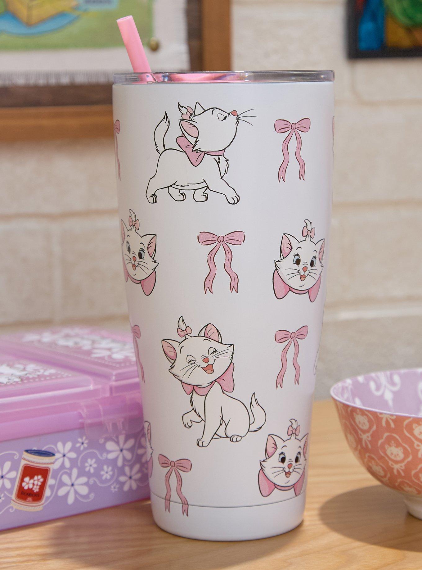 Disney The Aristocats Marie Allover Print Stainless Steel Tumbler, , hi-res