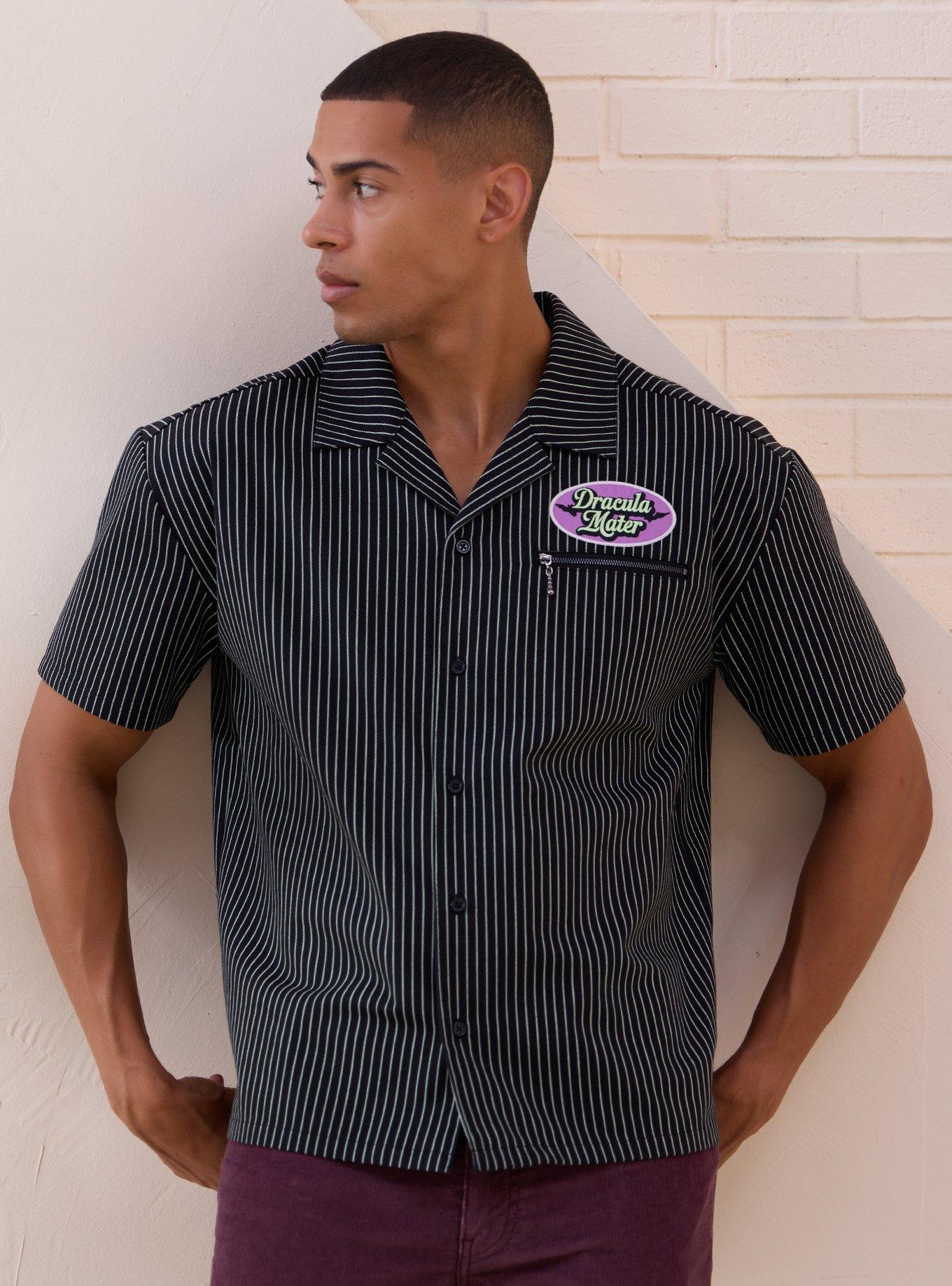 Disney Pixar Cars Dracula Mater Striped Mechanic Woven T-Shirt - BoxLunch Exclusive