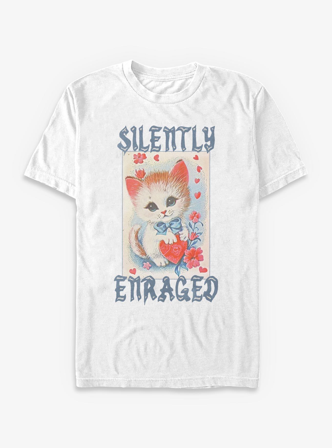 Silently Enraged Kitty T-Shirt, , hi-res