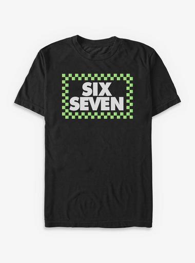Six Seven Checkers T-Shirt - BLACK | Hot Topic