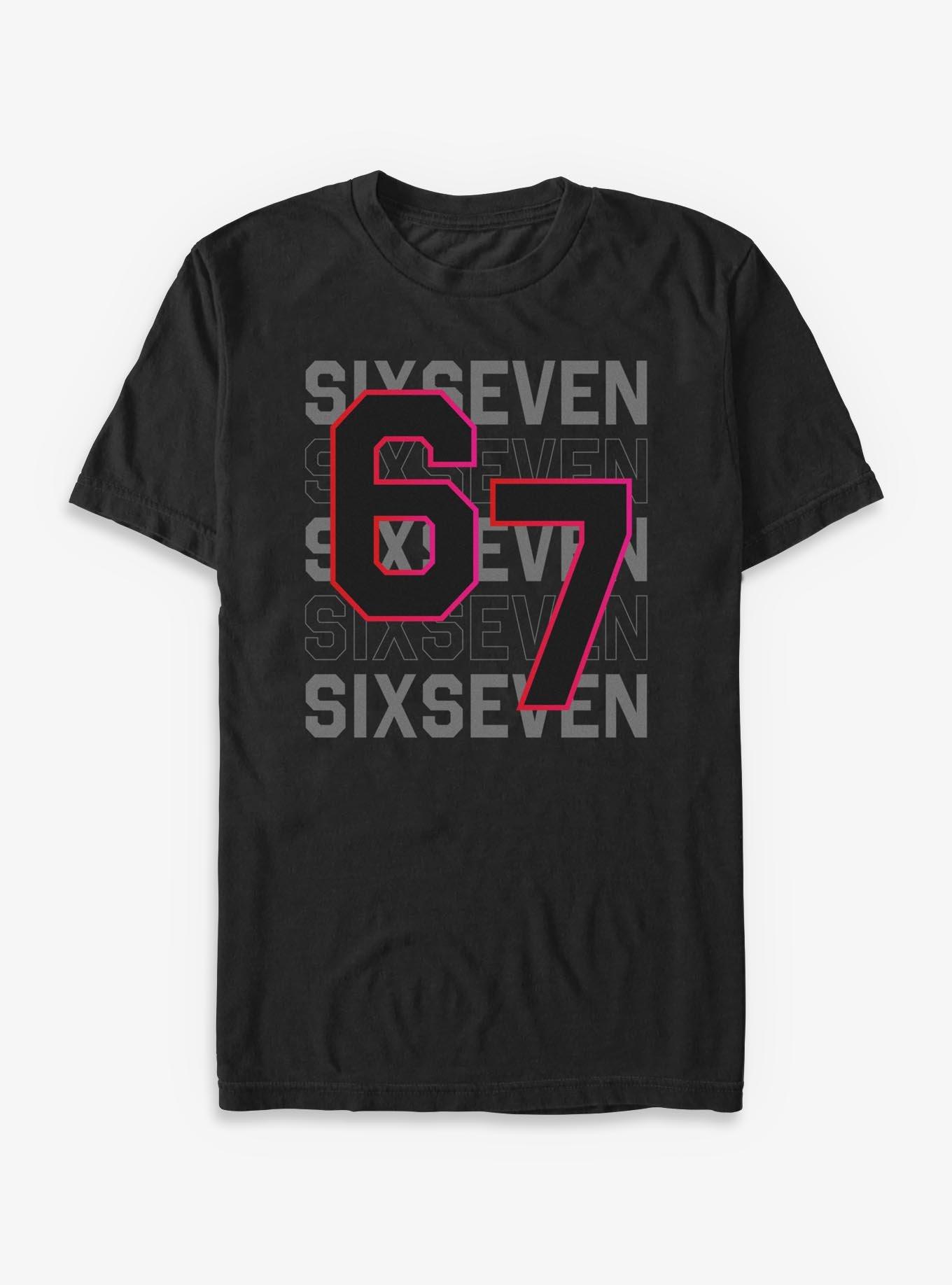 Six Seven Text Stack T-Shirt