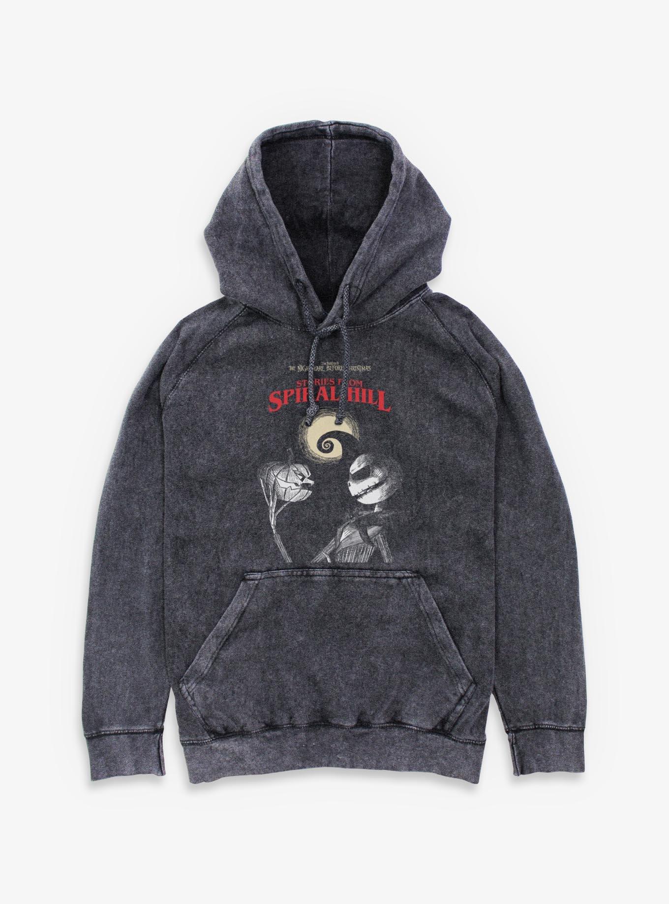 Disney The Nightmare Before Christmas Stories From Spiral Hill Mineral Wash Hoodie