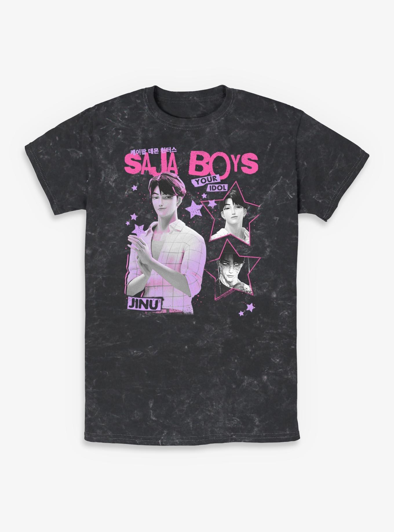 KPop Demon Hunters Jinu Saja Boys Your Idol Mineral Wash T-Shirt