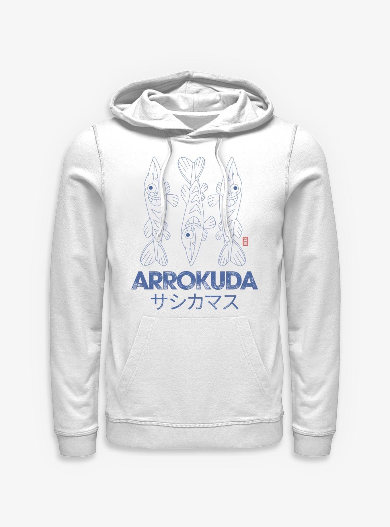 Pokemon Arrokuda Gyotaku Hoodie, , hi-res