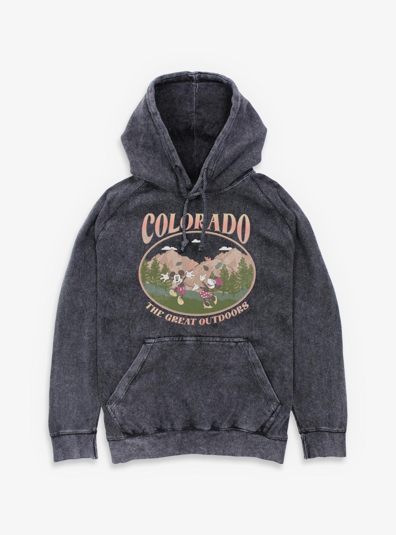 Disney Mickey Mouse Colorado The Great Outdoors Mineral Wash Hoodie, , hi-res