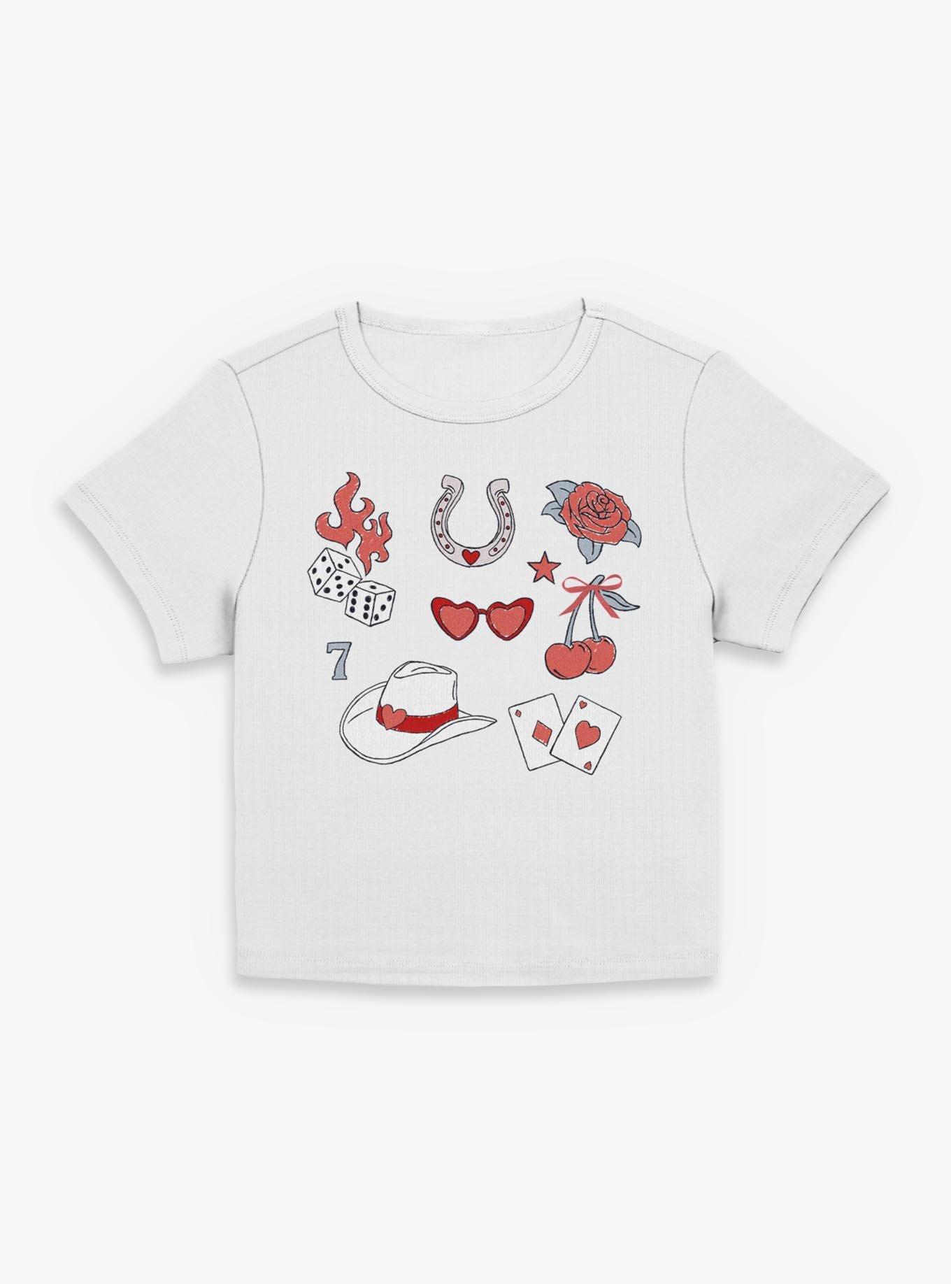 Casino Doodles Girls Baby T-Shirt, , hi-res
