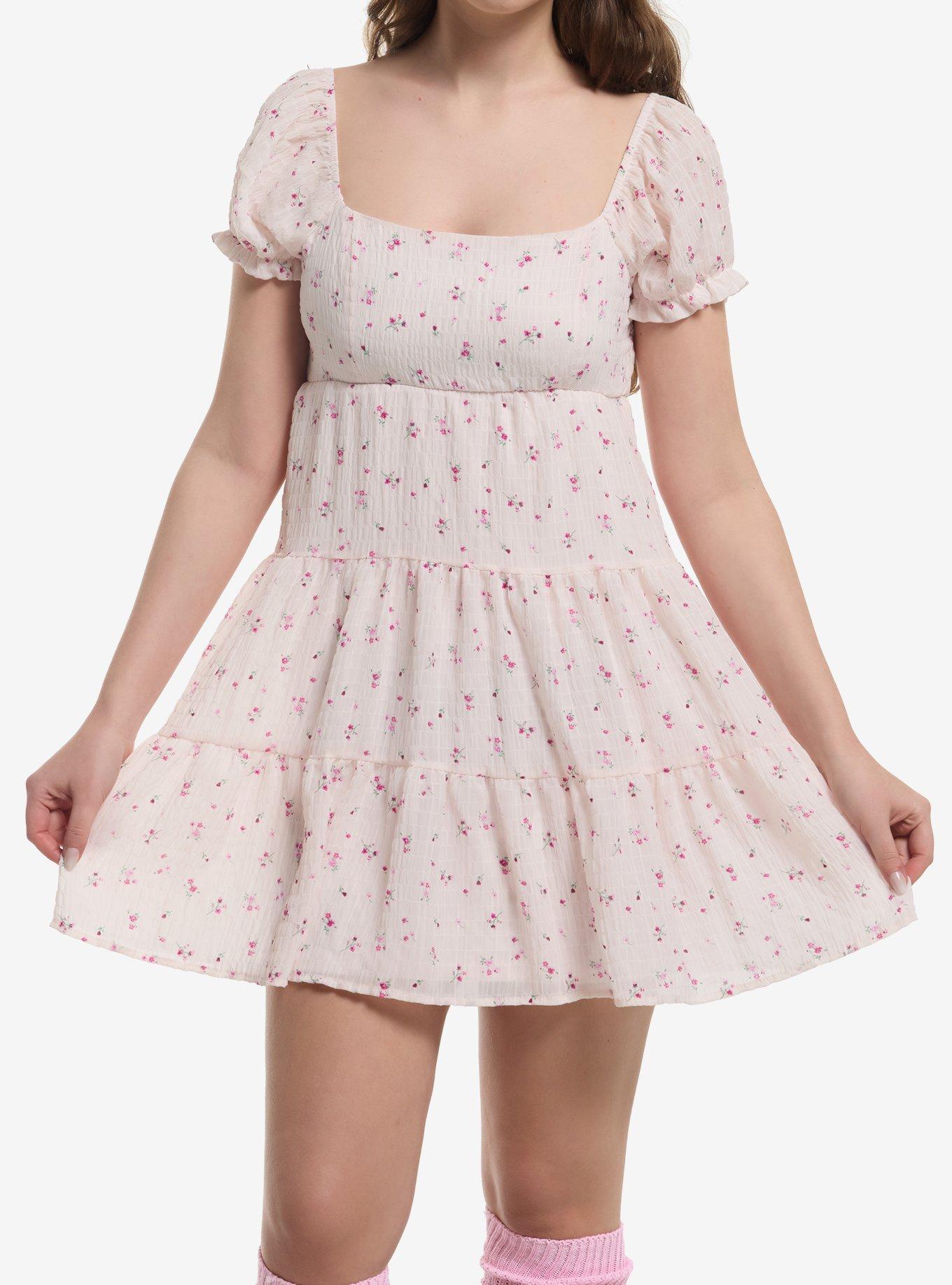 pink dress hot topic Tiered 2601 - SUMMER 26
