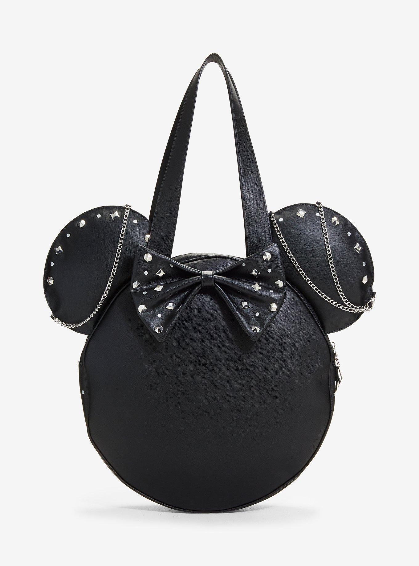 Loungefly Disney Minnie Mouse Studs & Chains Figural Tote Bag