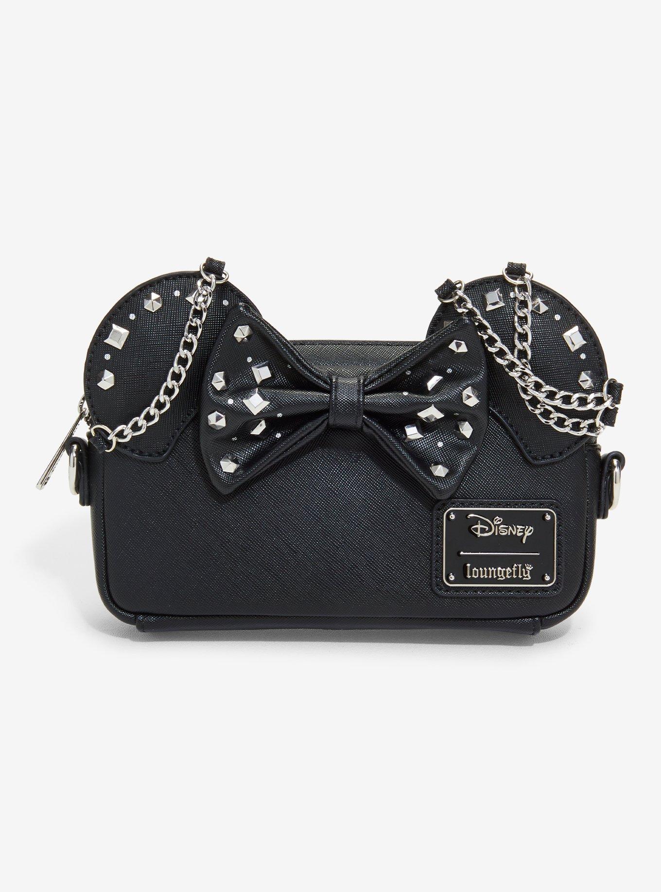 Loungefly Disney Minnie Mouse Studs & Chains Crossbody Bag