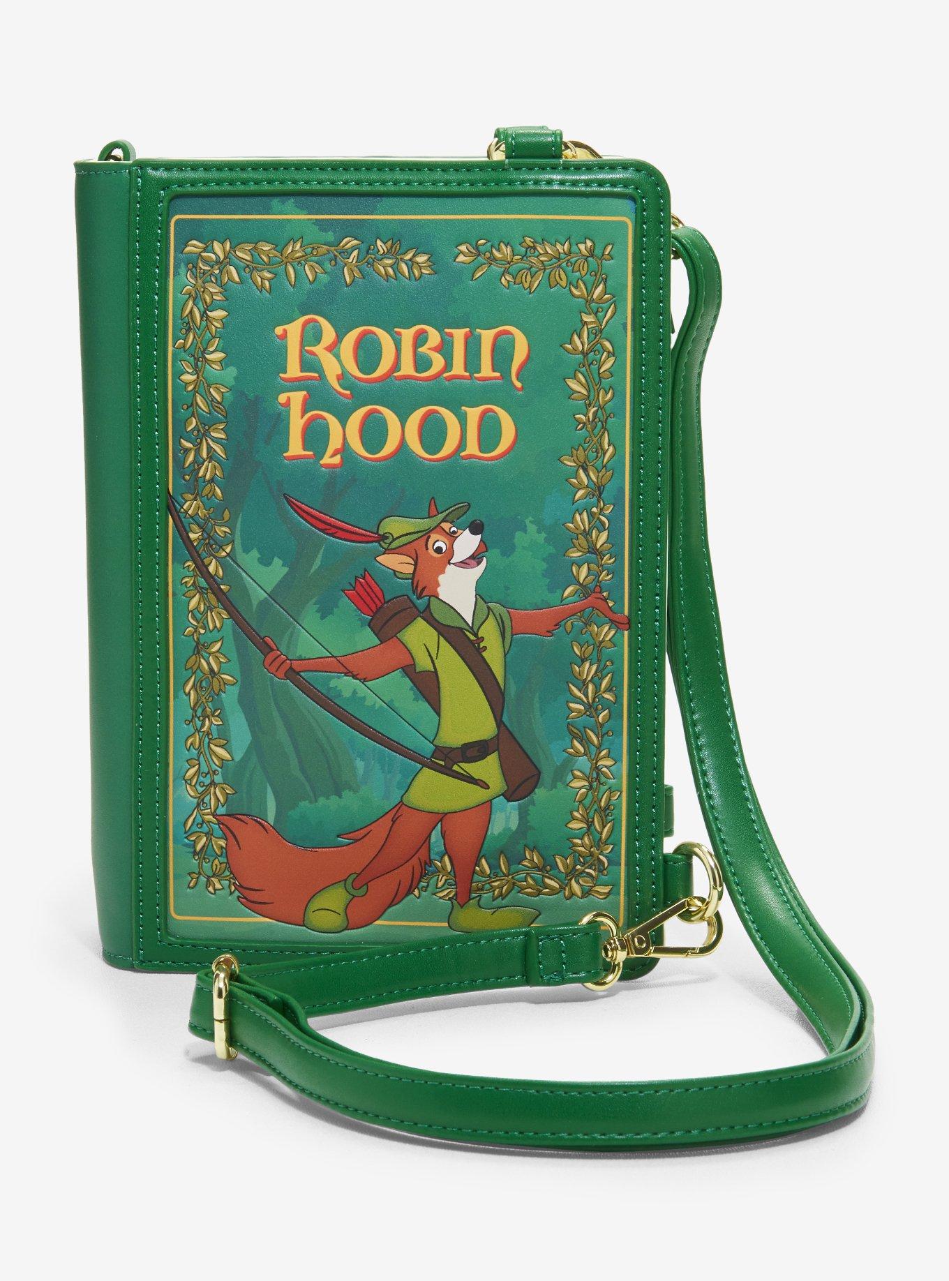 Loungefly Disney Robin Hood Book Convertible Crossbody Bag | Hot Topic