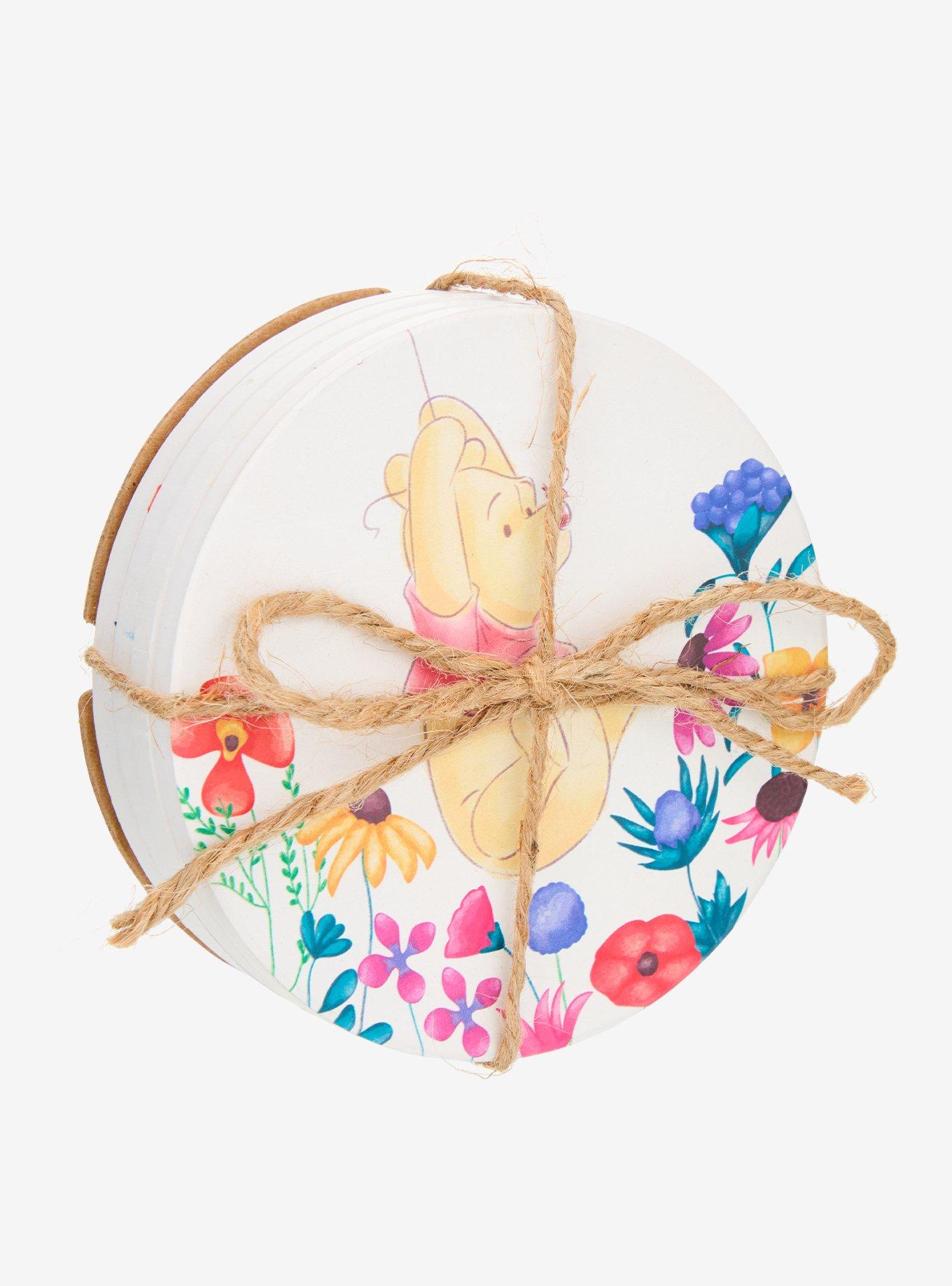 Disney Winnie the Pooh Pooh and Friends Floral Coaster Set, , hi-res