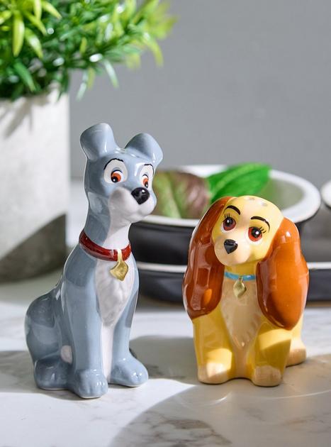 Disney Lady and The Tramp Lady & Tramp Figural Salt & Pepper