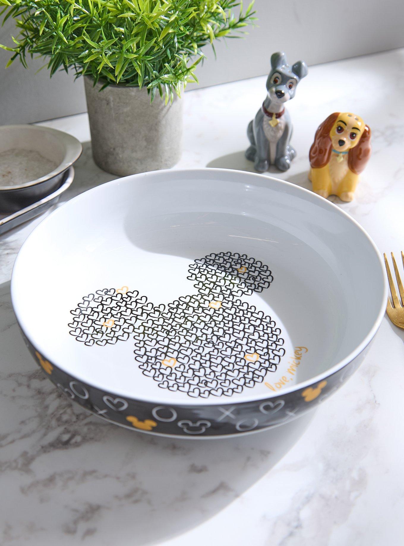 Disney Mickey Mouse Heart Silhouettes Dinner Bowl, , hi-res